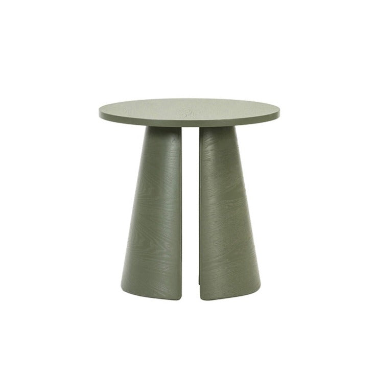 Table basse ronde Ø50 h50 cm Cep de Teulat en bois vert