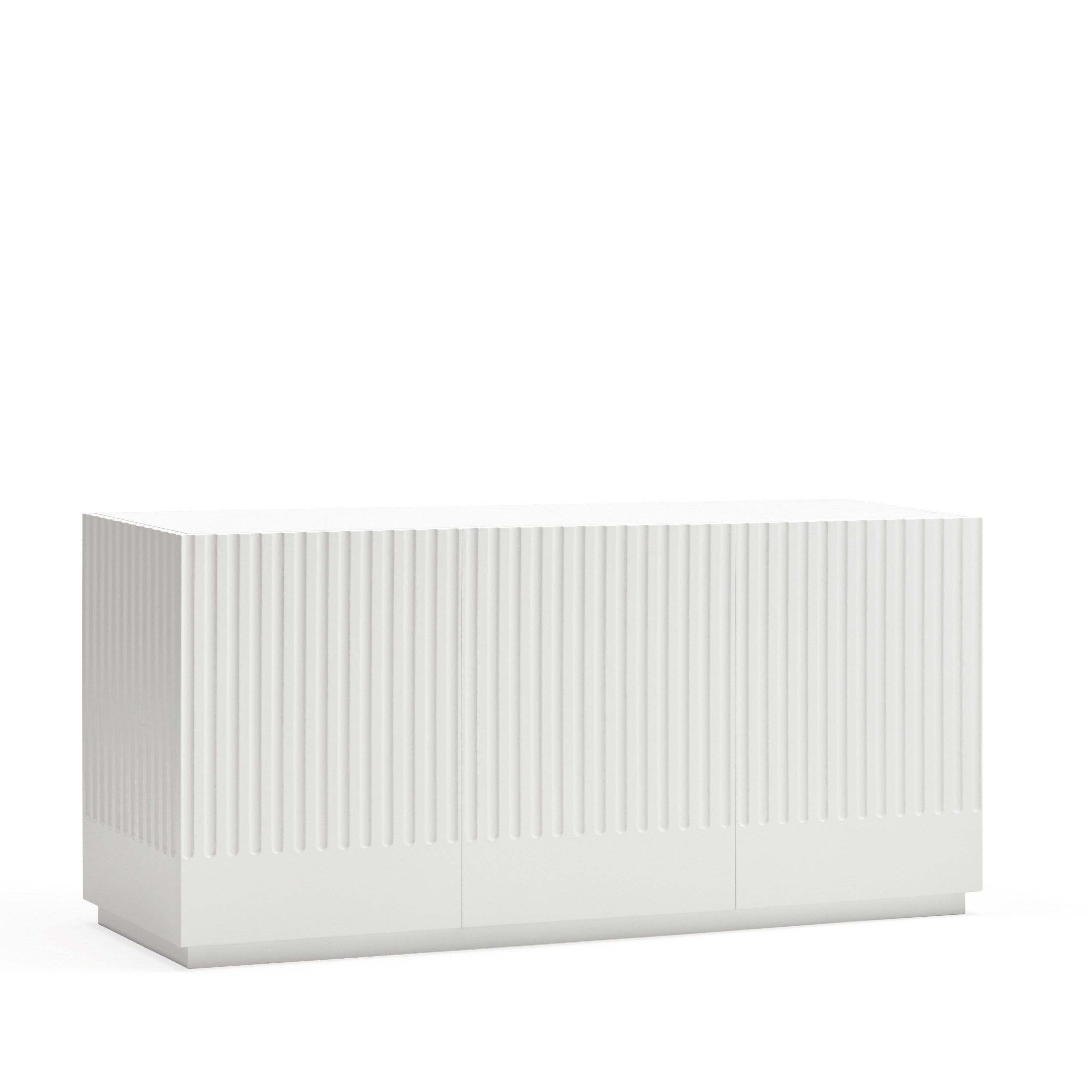 Buffet 3 portes 148x48 cm Doric de Teulat blanc