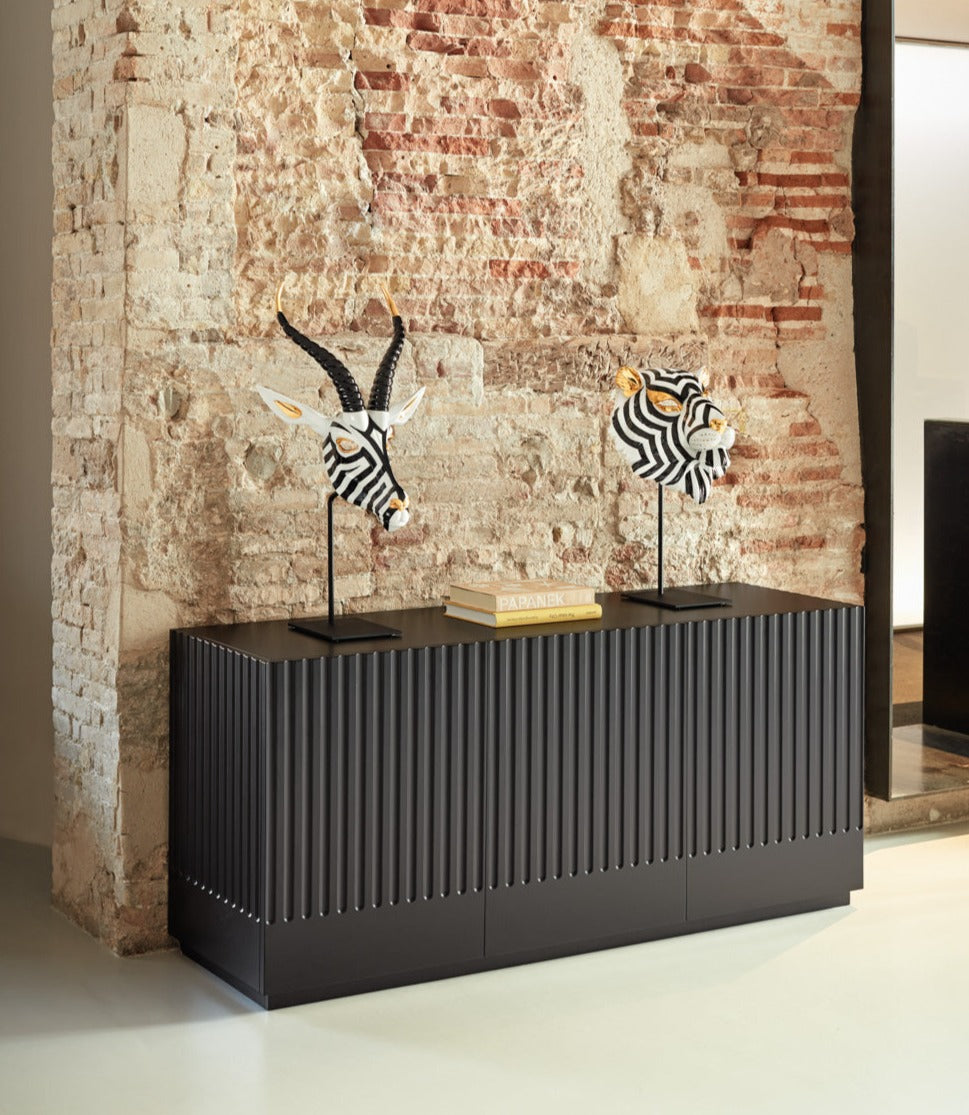 Buffet 3 portes 148x48 cm Doric de Teulat noir