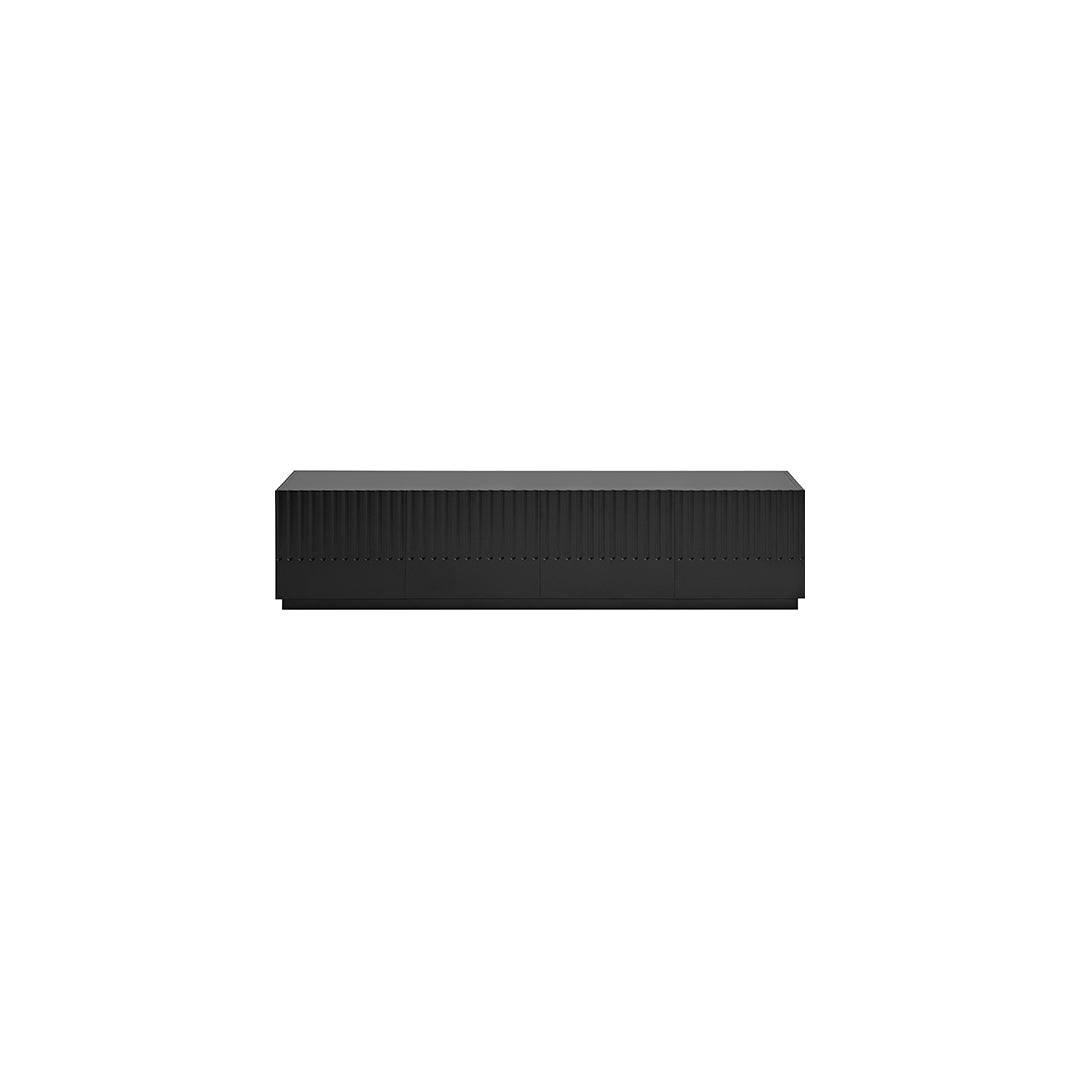 Meuble TV 4 portes 2 tiroirs 182x48 cm Doric de Teulat noir