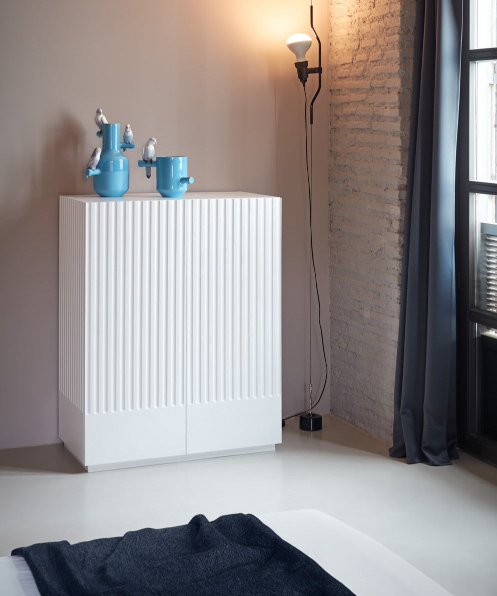 Buffet 2 portes  91x120 cm Doric de Teulat blanc