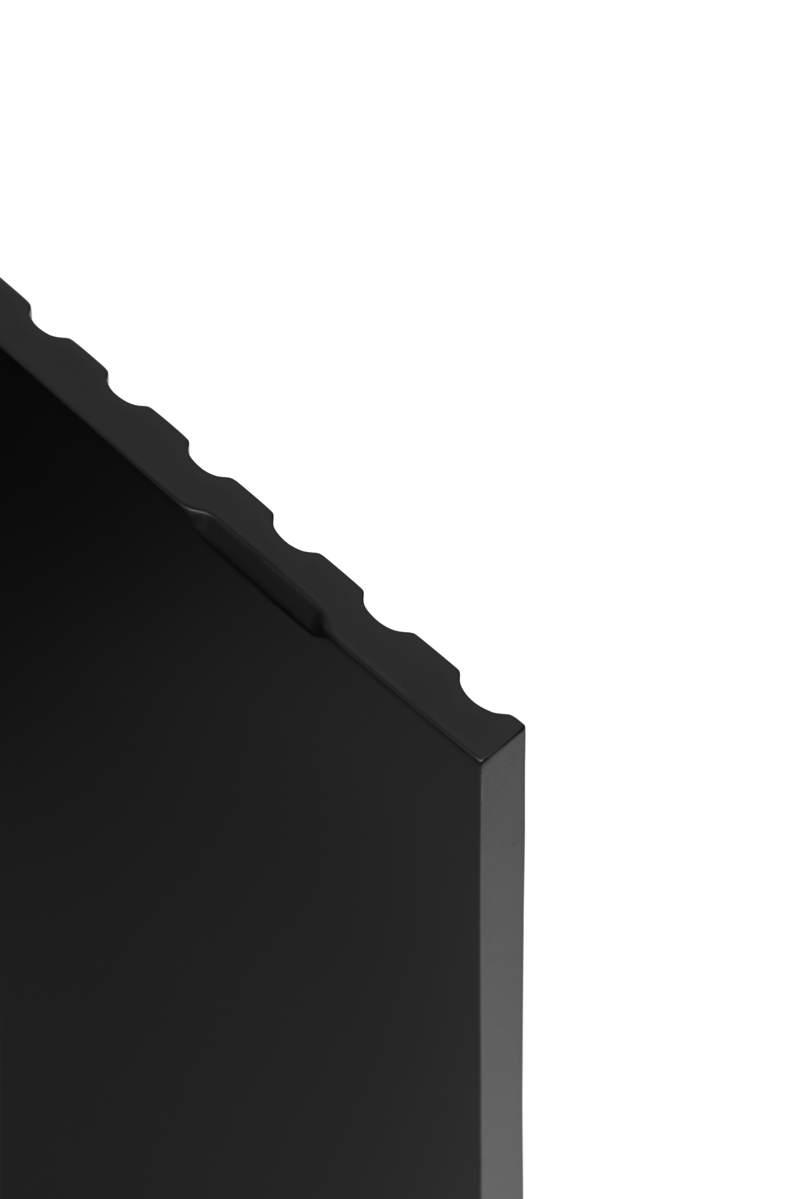 Buffet 4 portes 198x48 cm Doric de Teulat noir