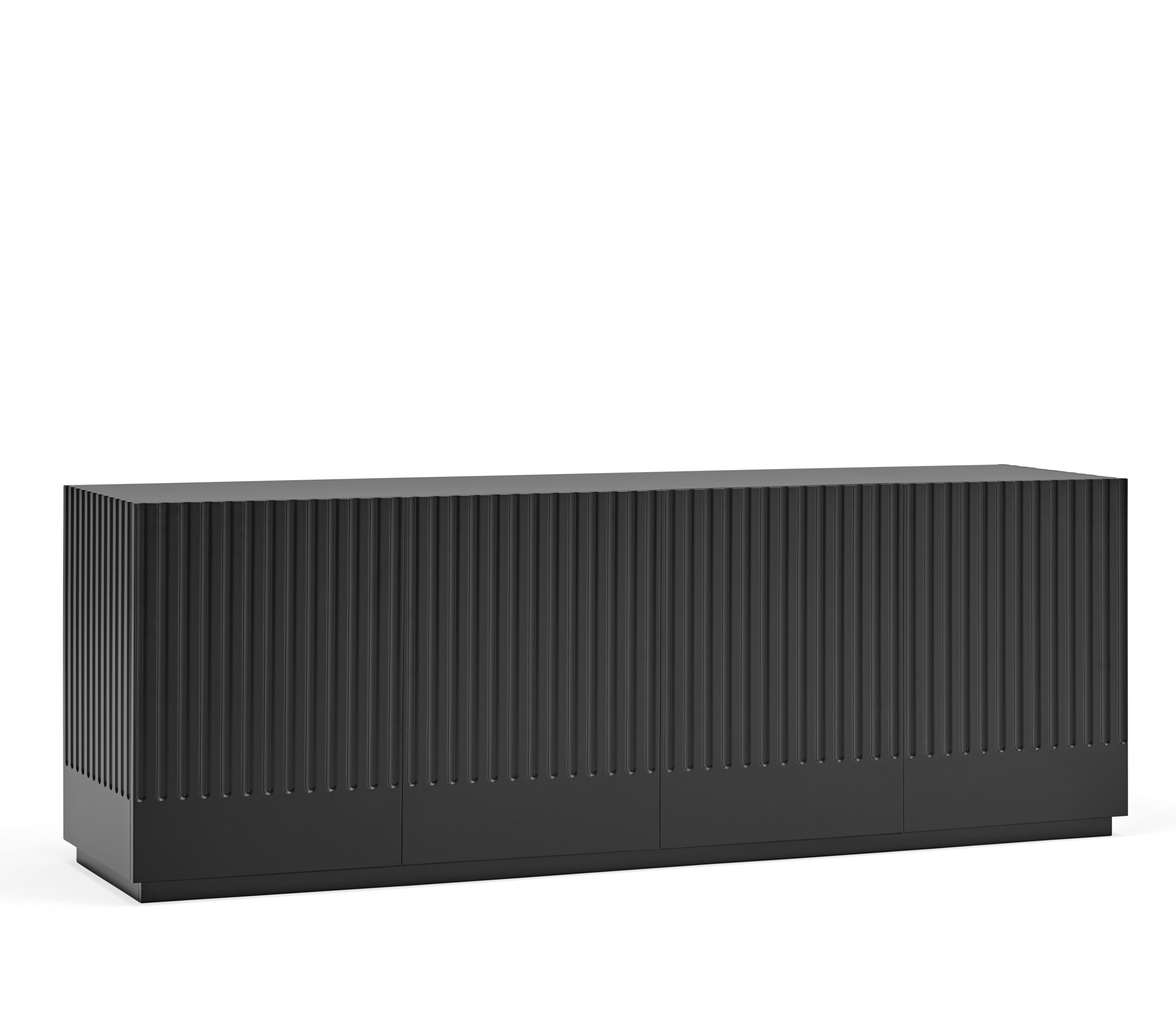 Buffet 4 portes 198x48 cm Doric de Teulat noir