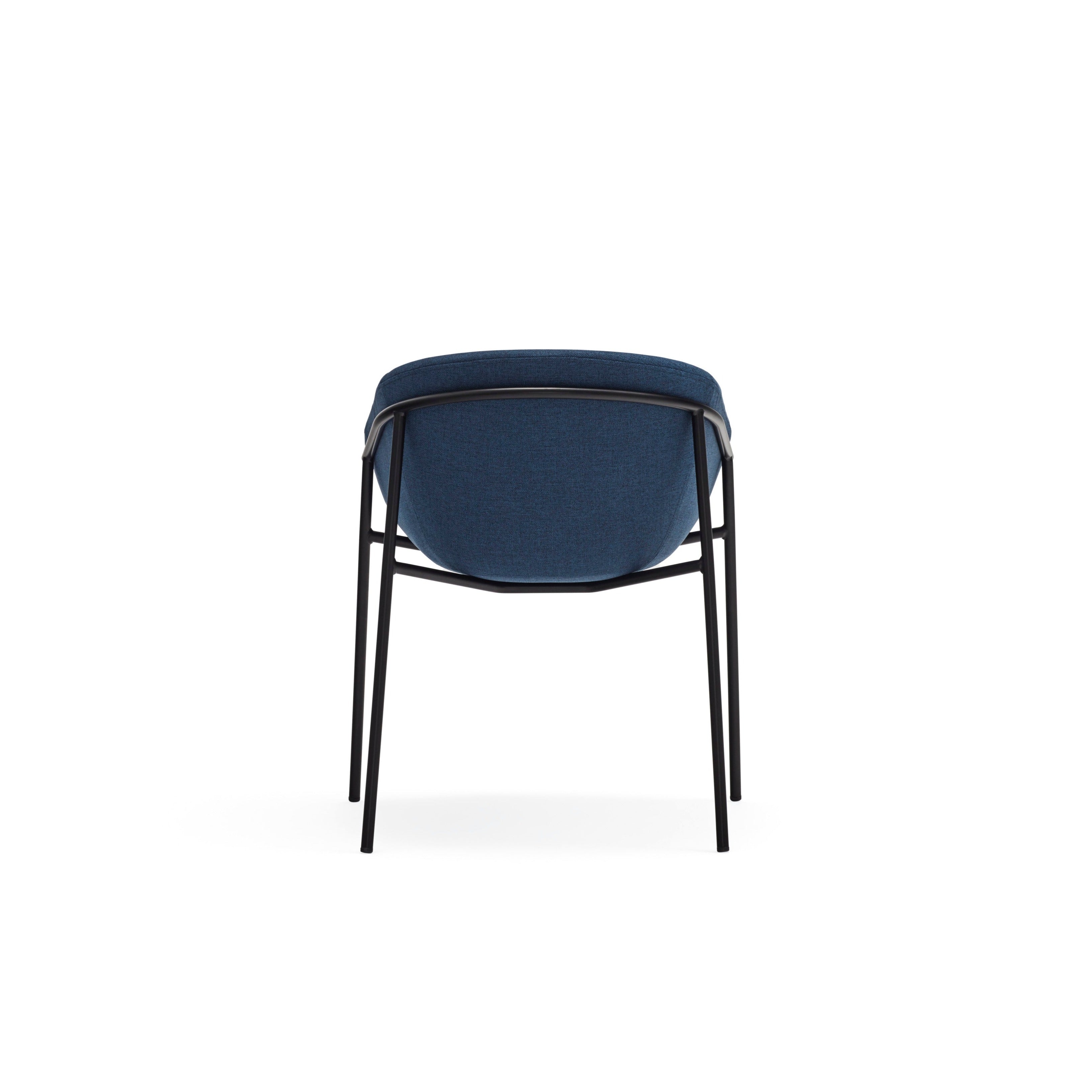 Lot de 2 chaises 66x79 h47 cm Hug bleues en polyester