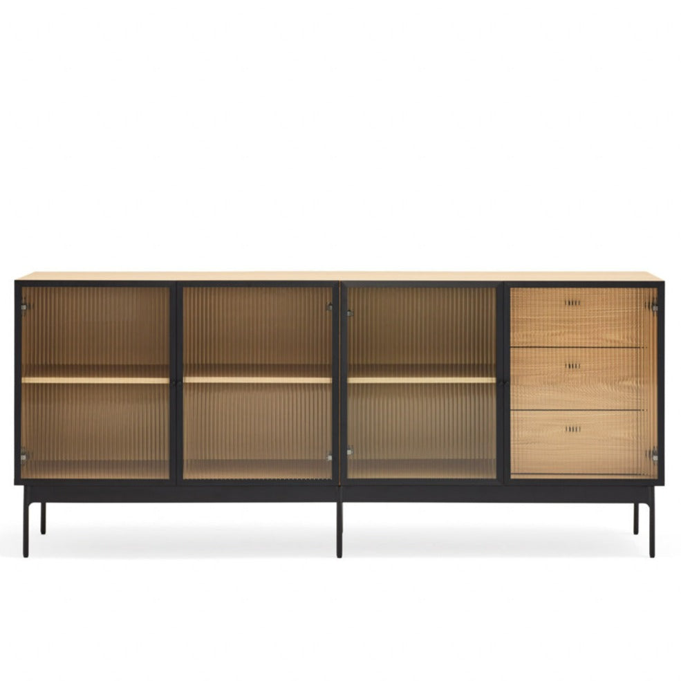 Buffet 4 portes en chêne 180x45 cm Blur de Teulat