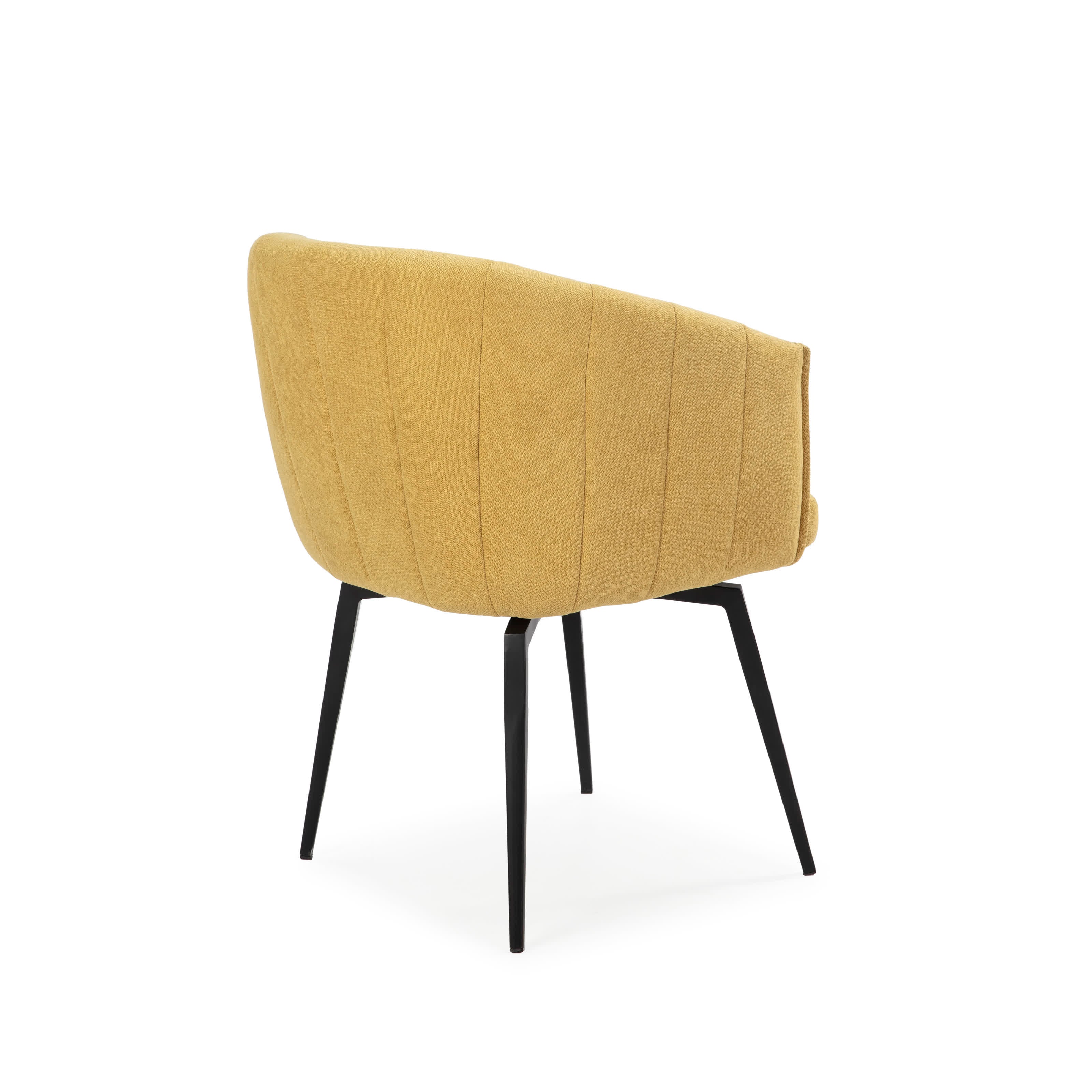 Poltrona con struttura in metallo e gambe Erica 60x60 h81 cm