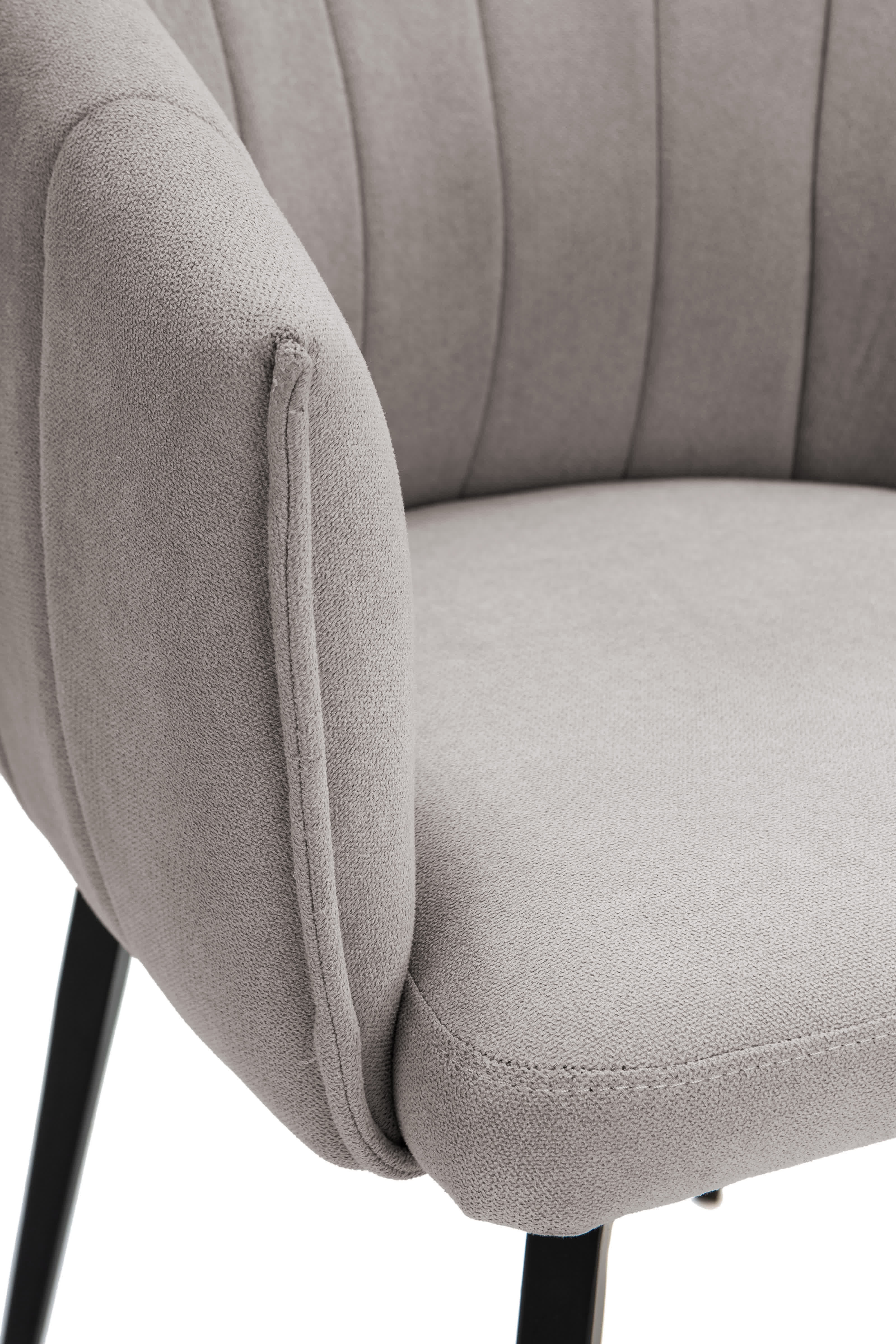 Poltrona con struttura in metallo e gambe Erica 60x60 h81 cm