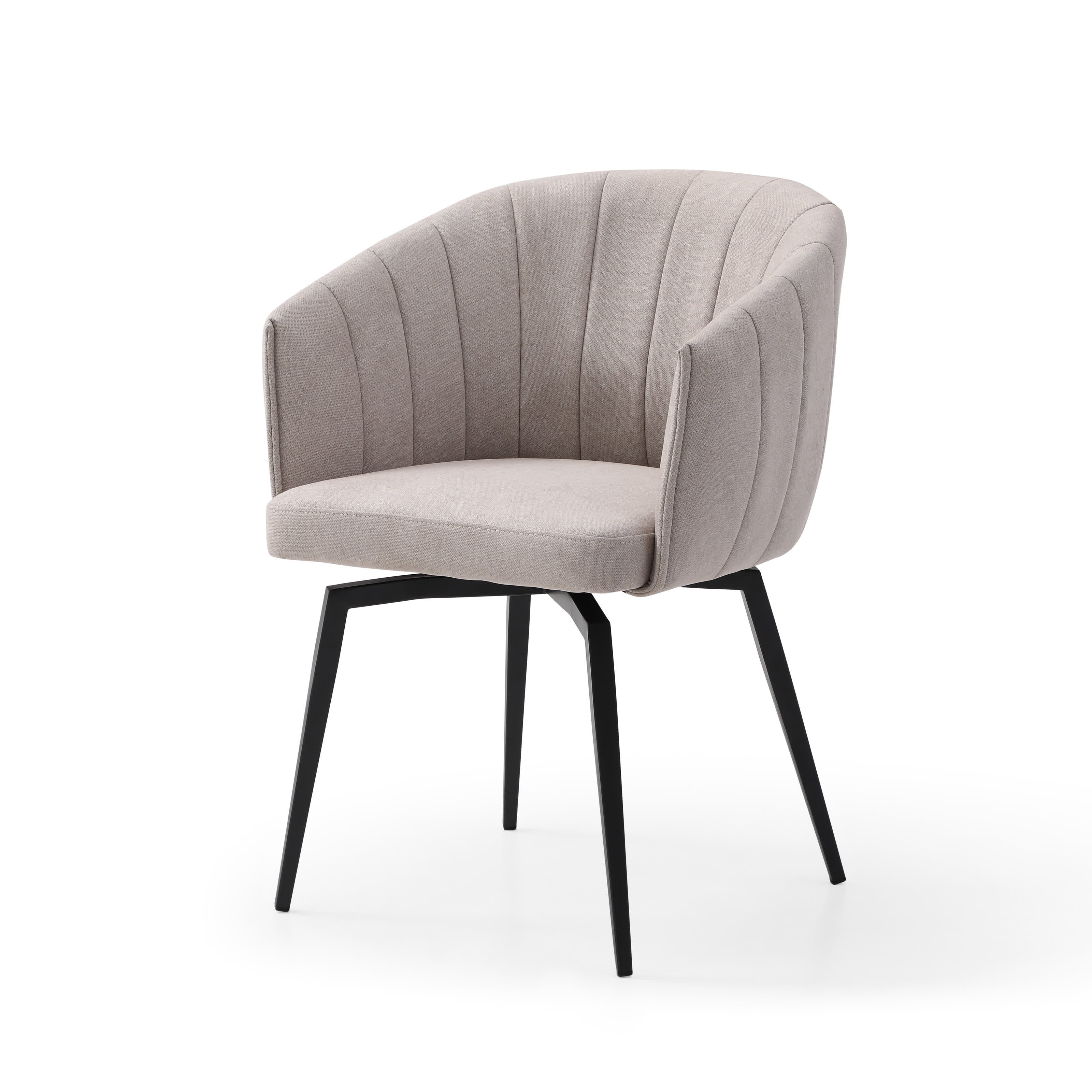 Poltrona con struttura in metallo e gambe Erica 60x60 h81 cm