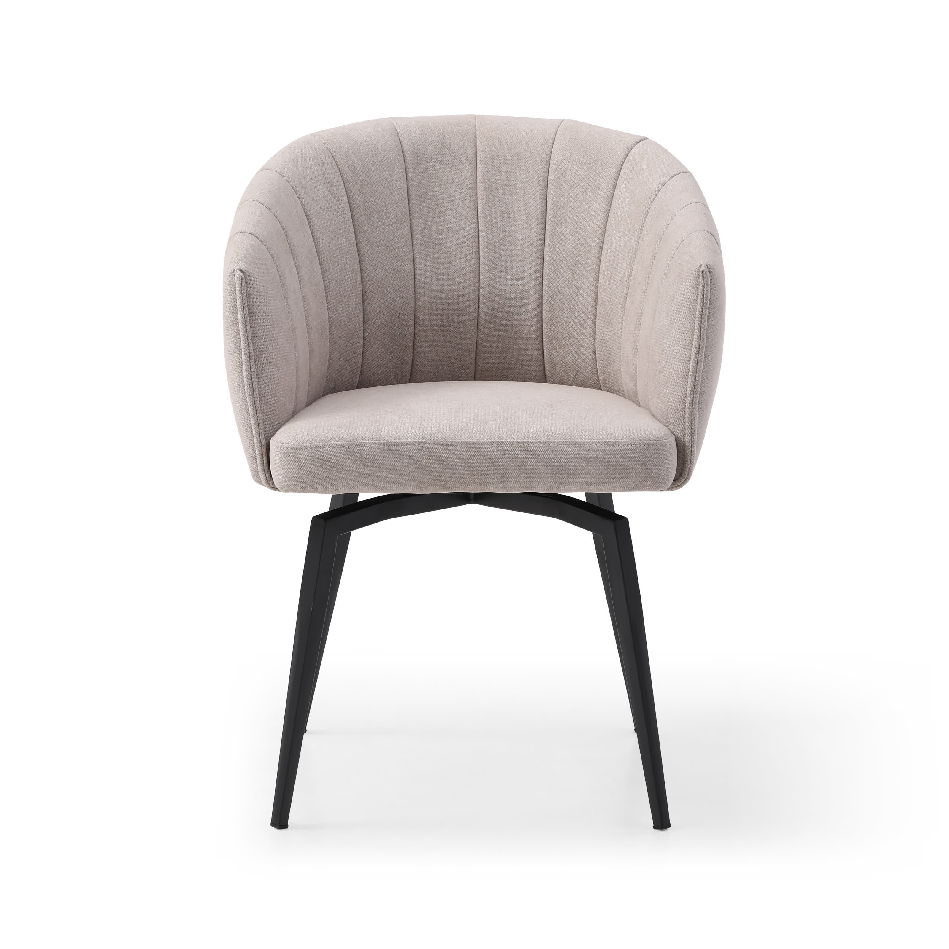 Poltrona con struttura in metallo e gambe Erica 60x60 h81 cm