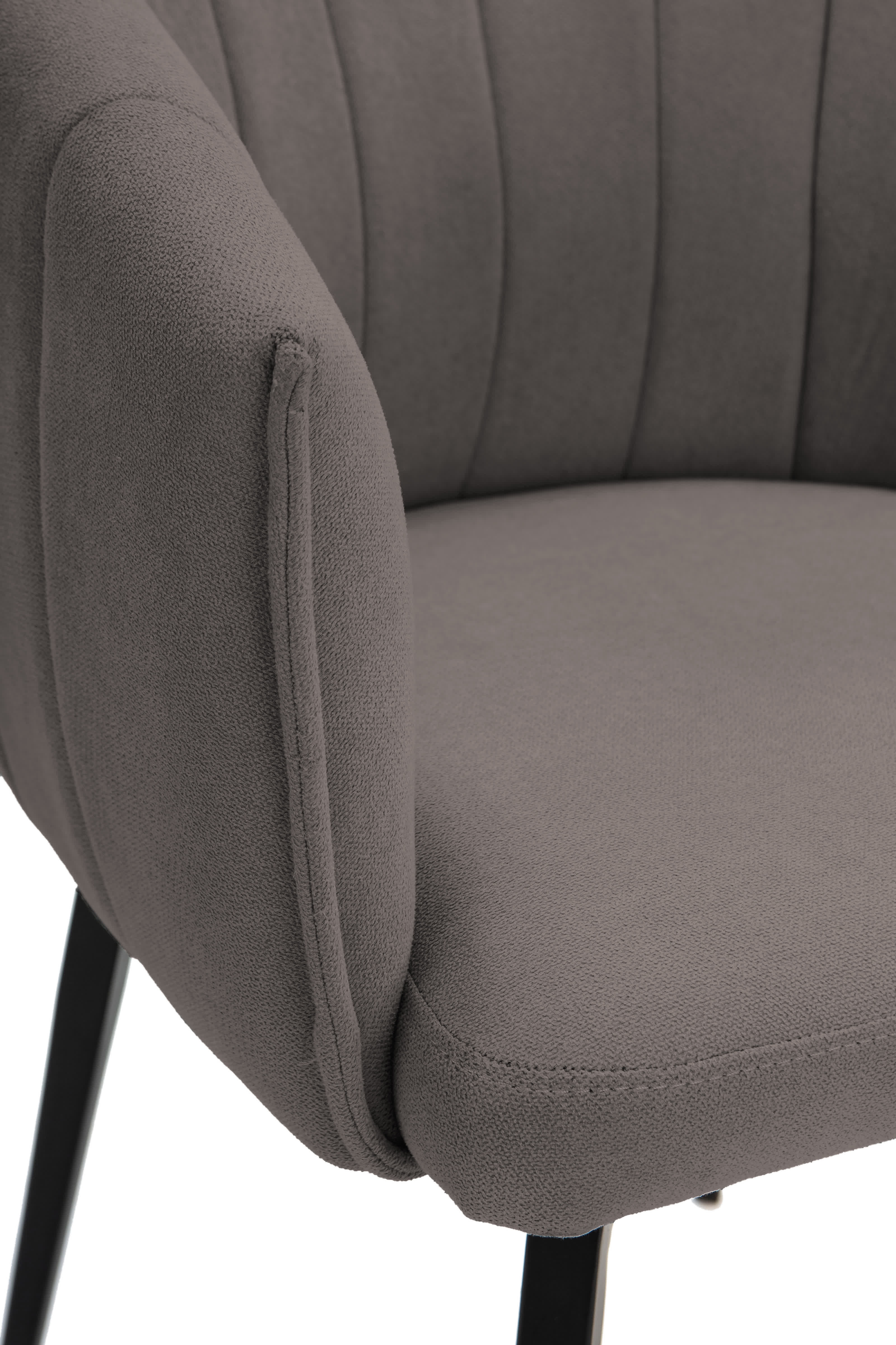 Poltrona con struttura in metallo e gambe Erica 60x60 h81 cm