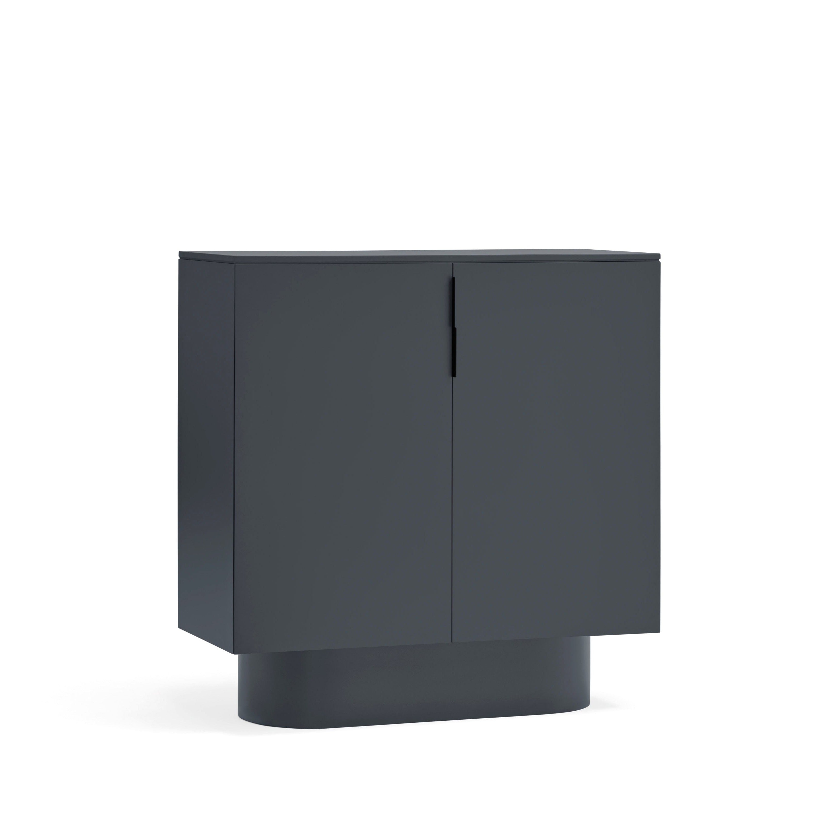 Buffet 2 portes 110x45 cm Totem gris anthracite