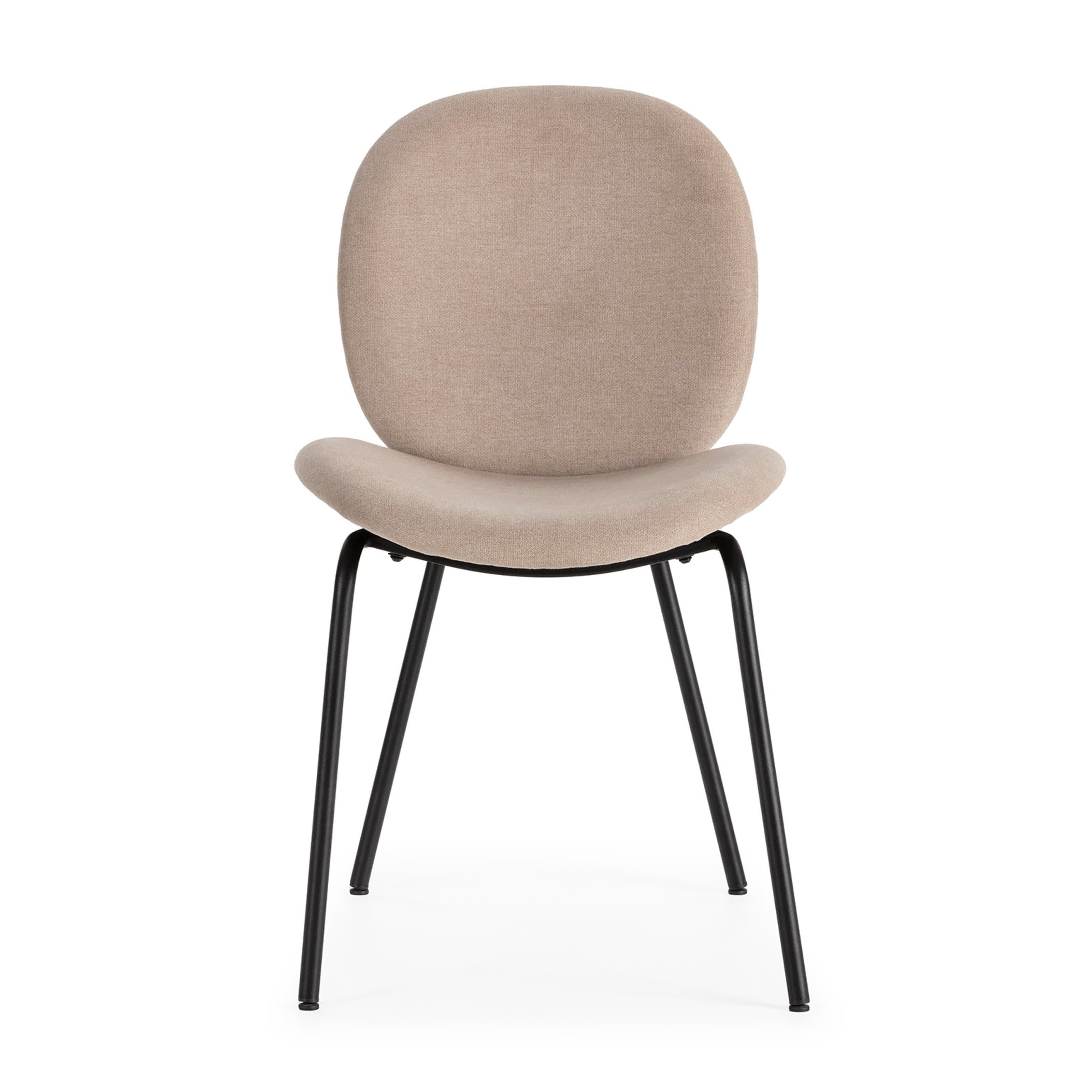 Set di 2 sedie con struttura in metallo e gambe Corin 47x51 h81 cm