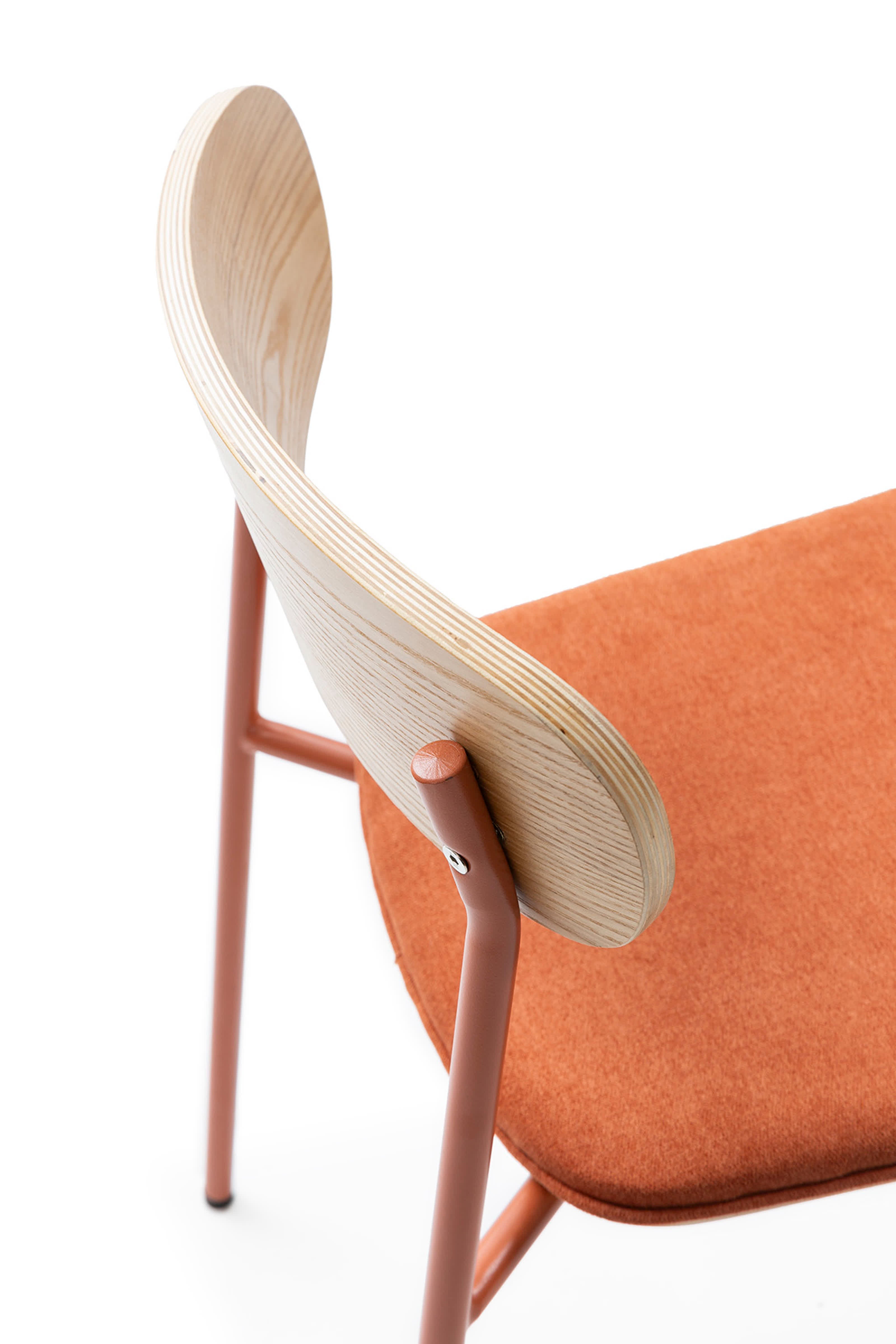 Set di 2 sedie in legno con gambe in metallo Adri 46x52 h78 cm