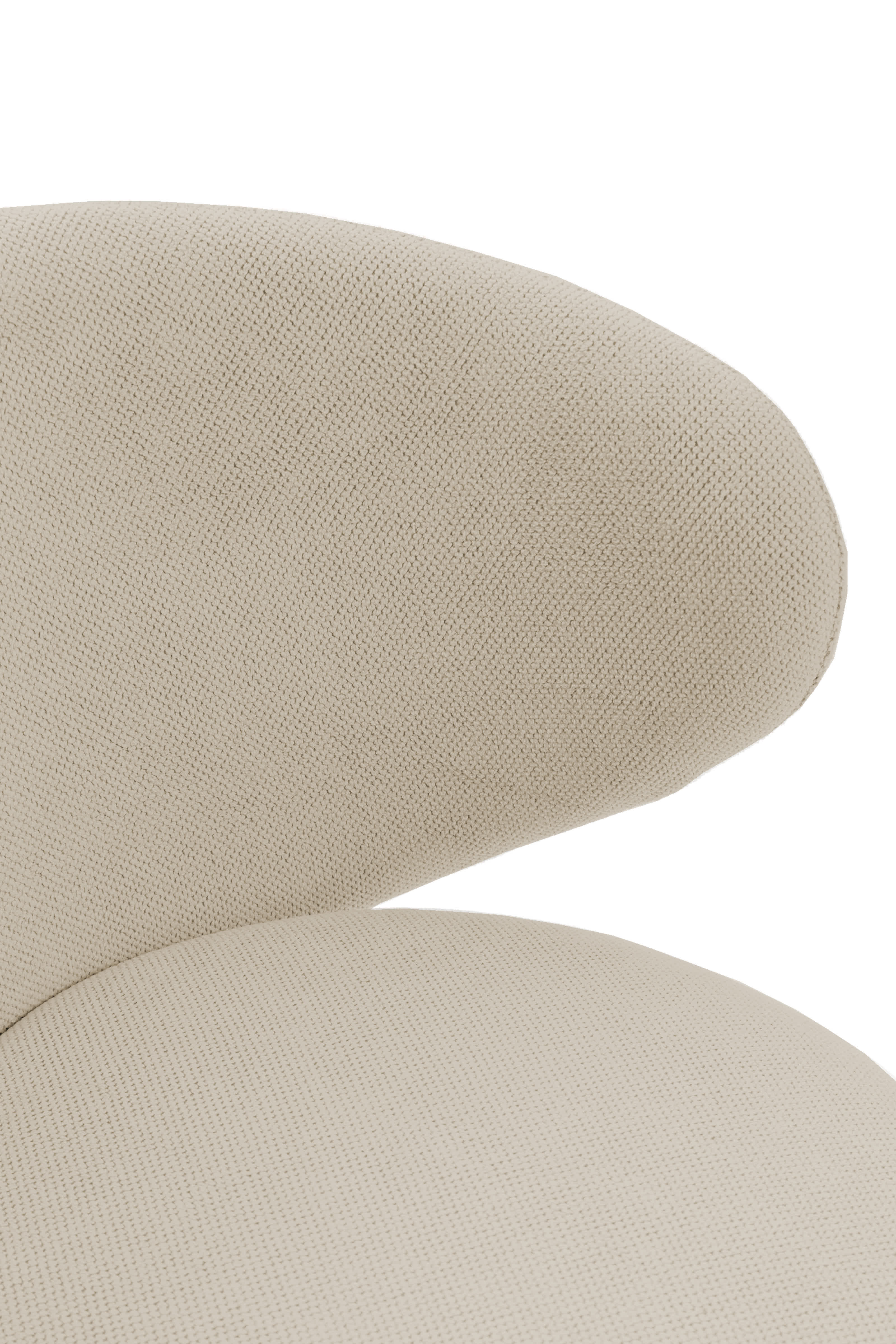 Sedia Lounge con gambe in metallo Raffaella 76x73 h77 cm