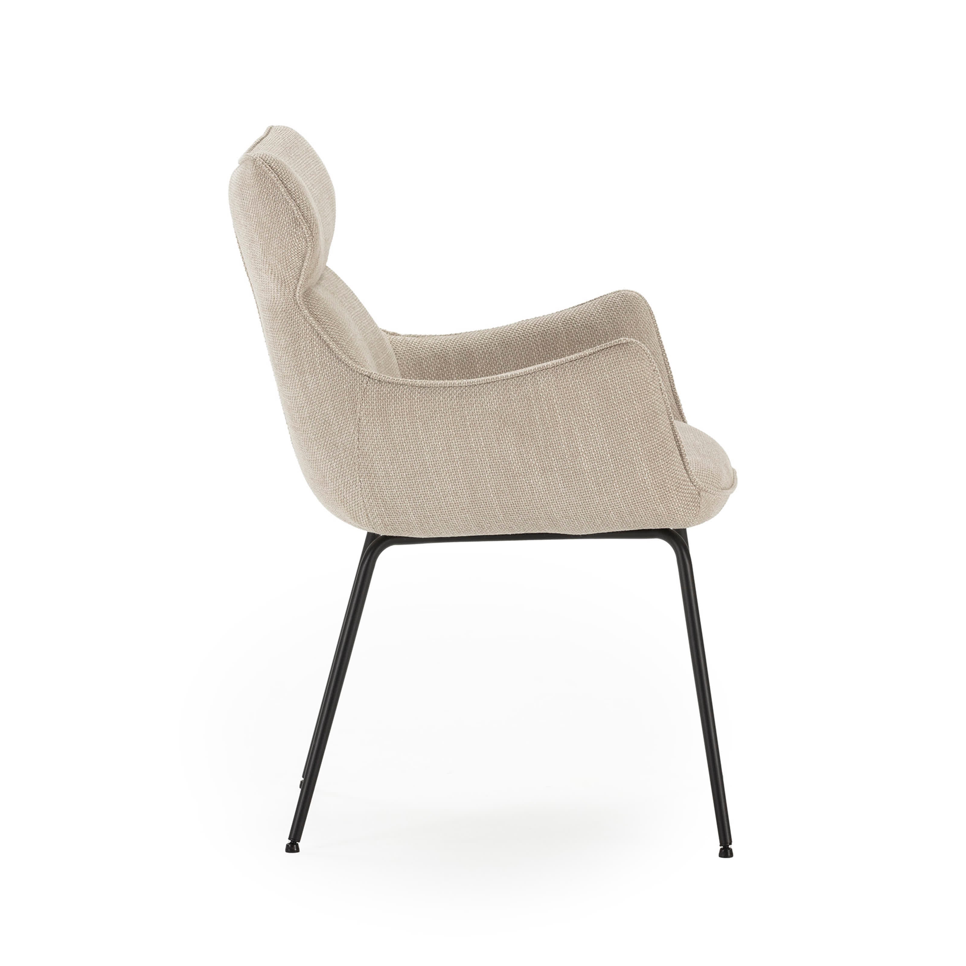 Set di 2 poltrone in velluto a coste con gambe in metallo Diana 60x65 h90 cm