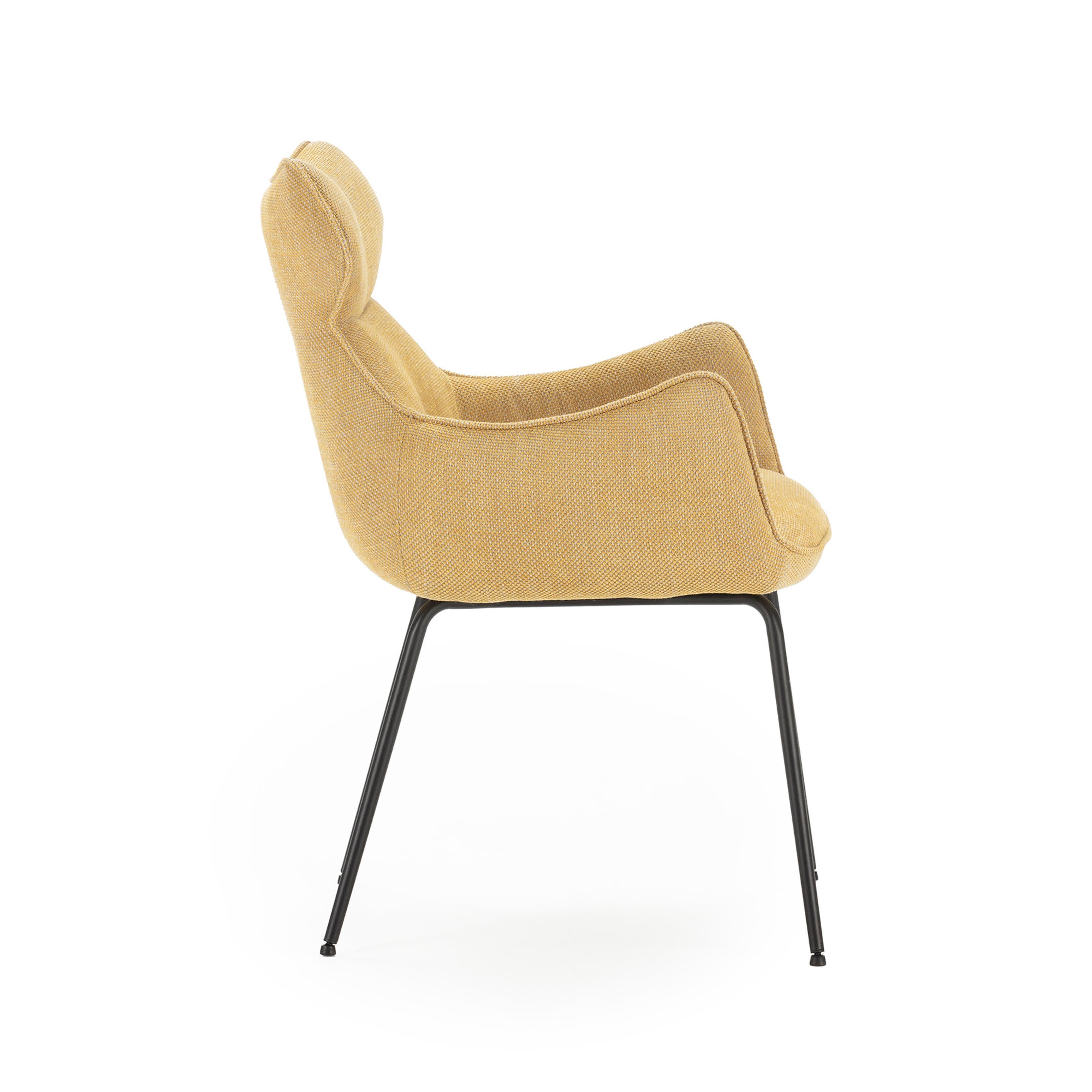 Set di 2 poltrone in velluto a coste con gambe in metallo Diana 60x65 h90 cm