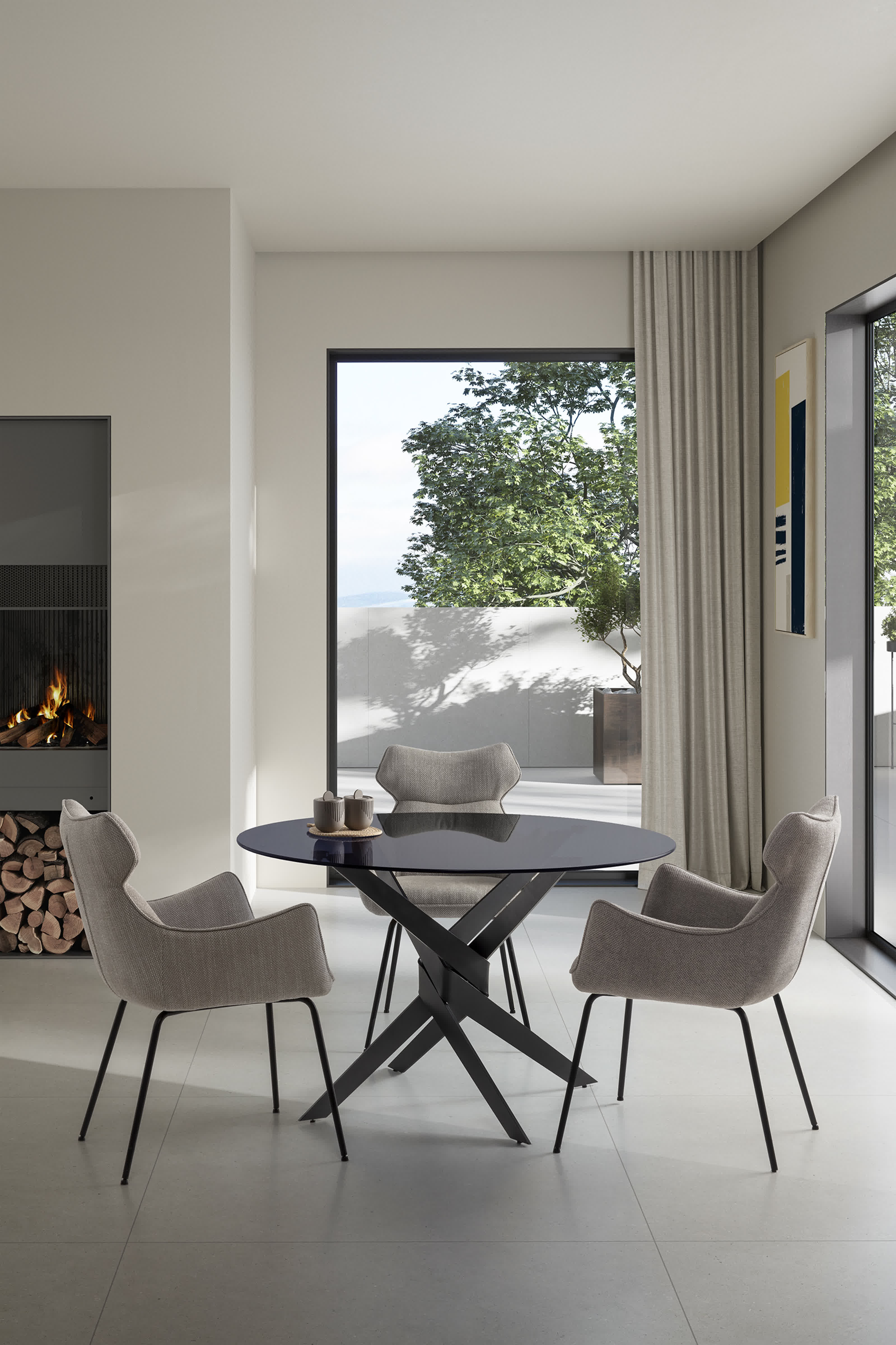 Set di 2 poltrone in velluto a coste con gambe in metallo Diana 60x65 h90 cm