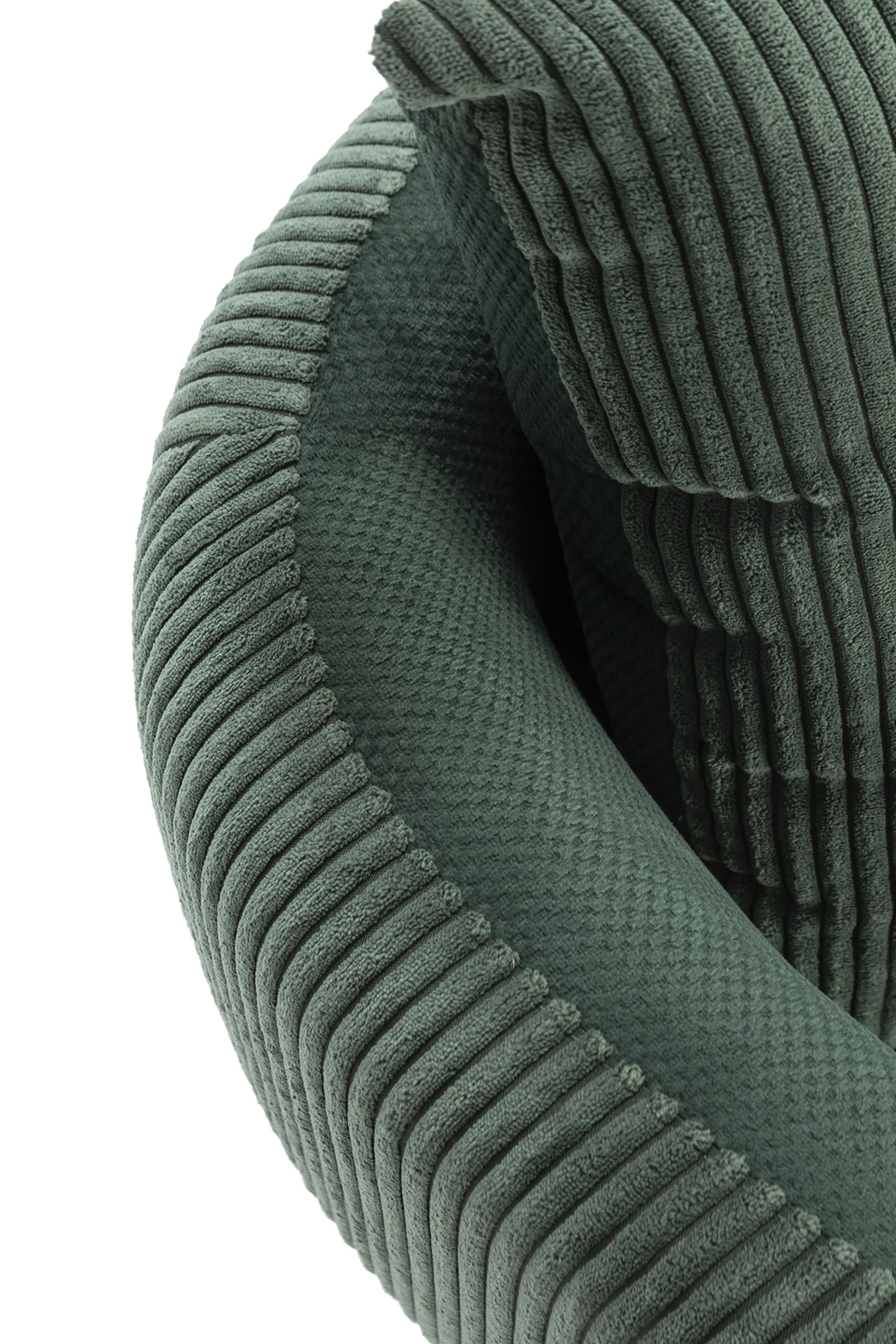 Poltrona in velluto a coste con gambe in metallo Arno 70x61 h72 cm