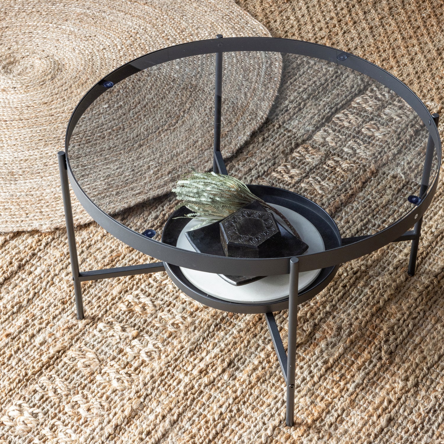 Tappeto naturale Ross 150x150 cm