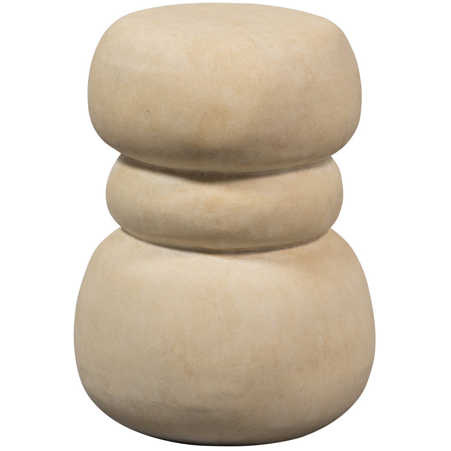 Tavolino in fibra di argilla Yvo 47x37 cm