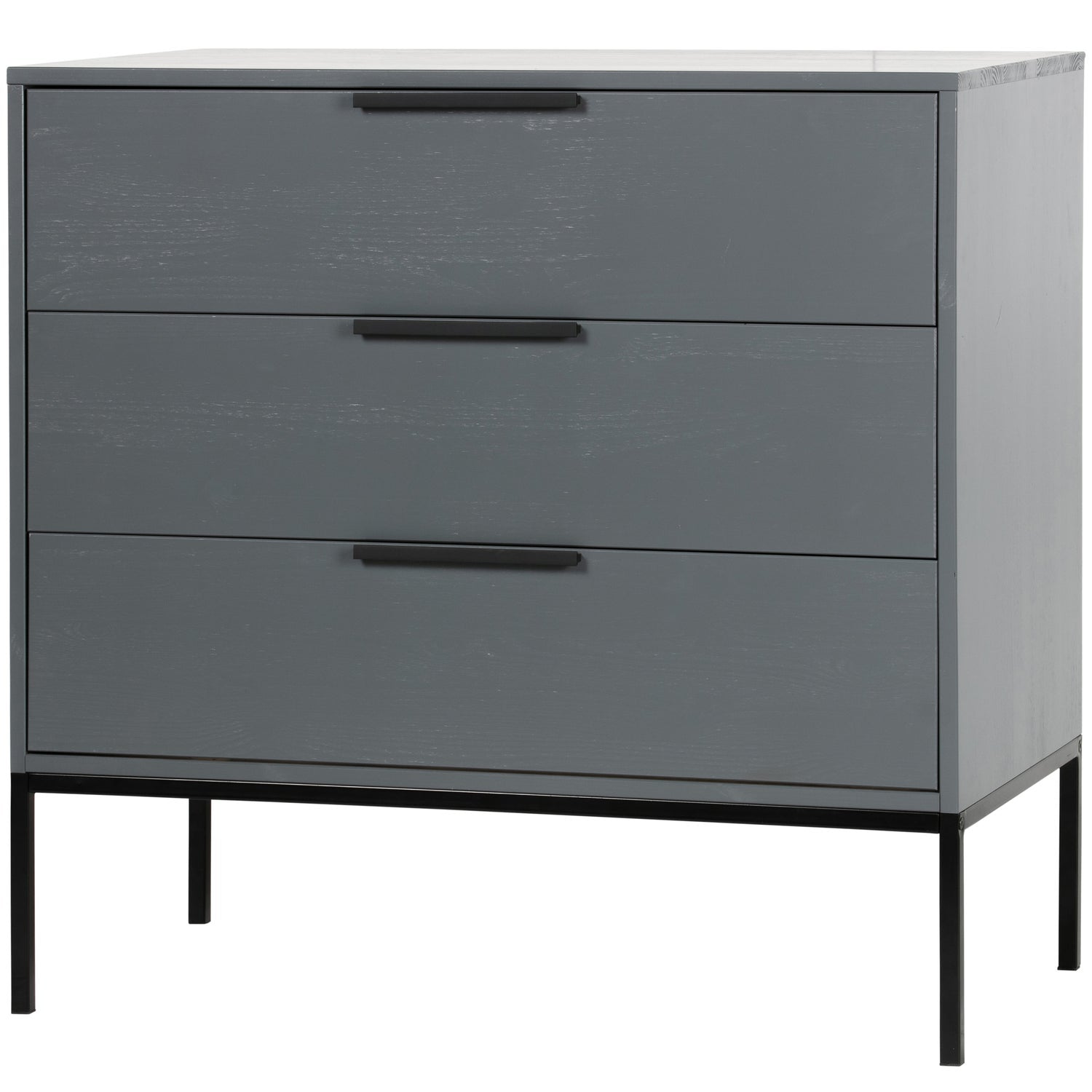 Commode 3 tiroirs en bois de pin Adam 93x94 cm