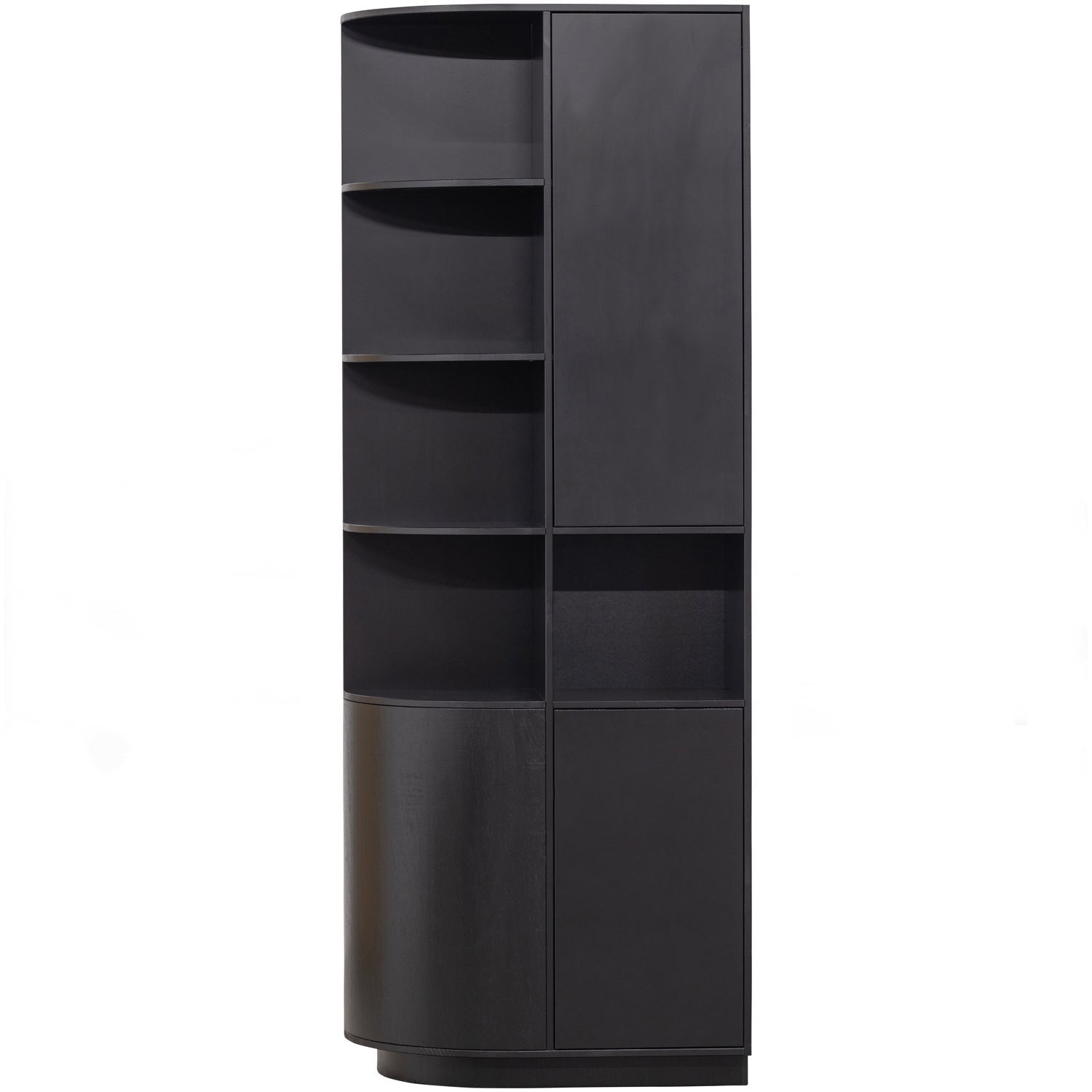 Buffet 2 portes en bois de pin noir mat Finca 210x78 cm