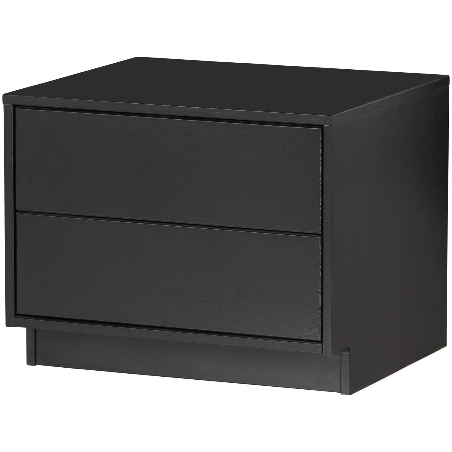 Mobile TV 2 cassetti in legno di pino nero Finca