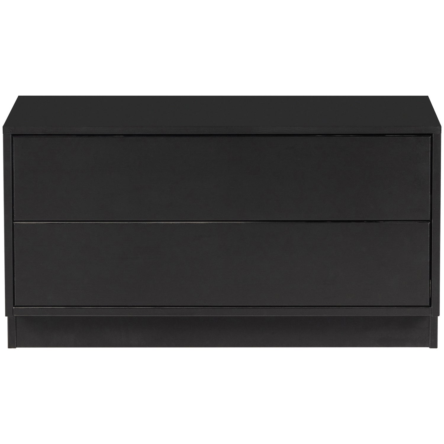 Mobile TV 2 cassetti in legno di pino nero Finca