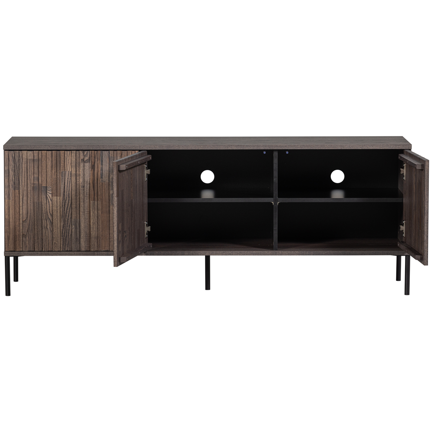 Mobile TV 3 ante in legno di frassino Gravure 56x150 cm