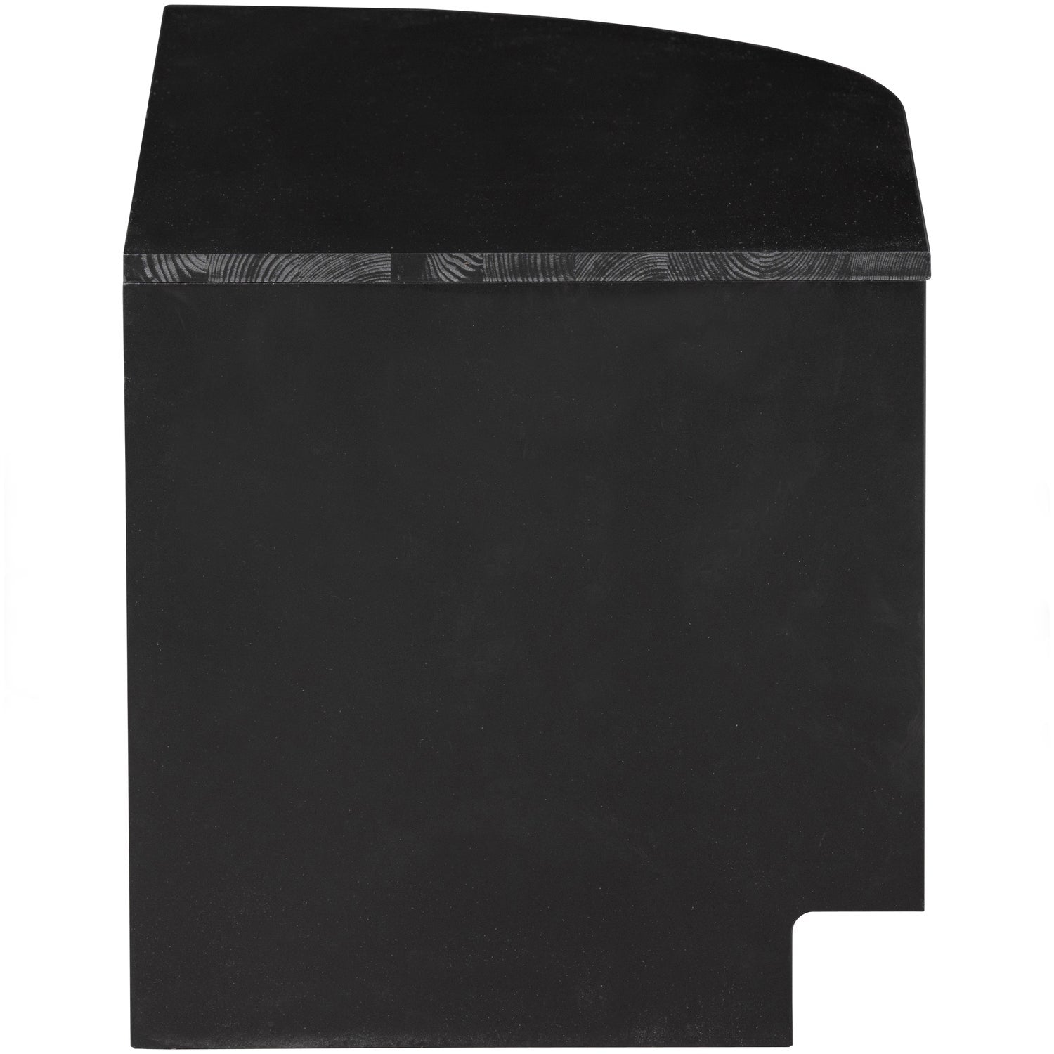 Meuble TV 2 tiroirs en bois de pin noir Finca 40x78 cm 