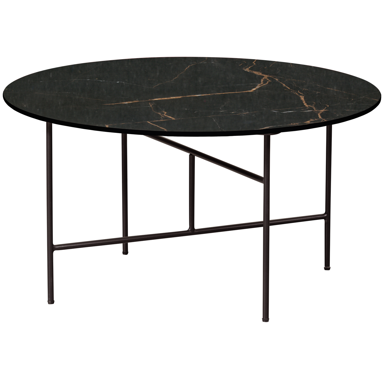 Tavolino effetto marmo nero Vida 40x80 cm