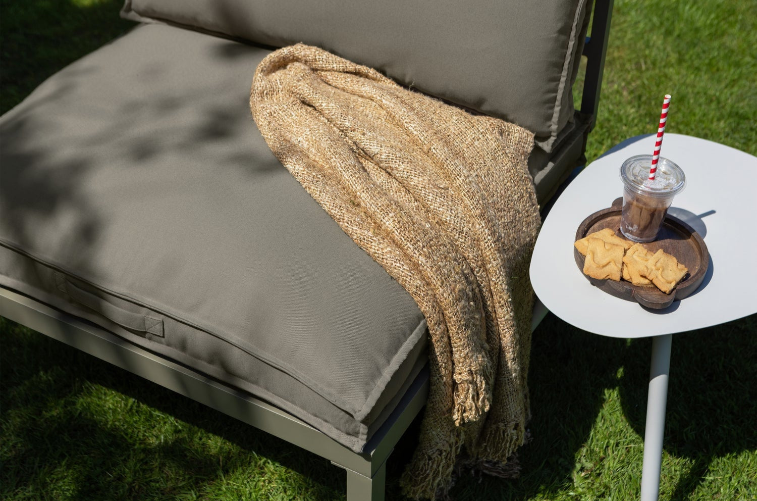 Tavolino da esterno in metallo mist Aivy 45x58cm