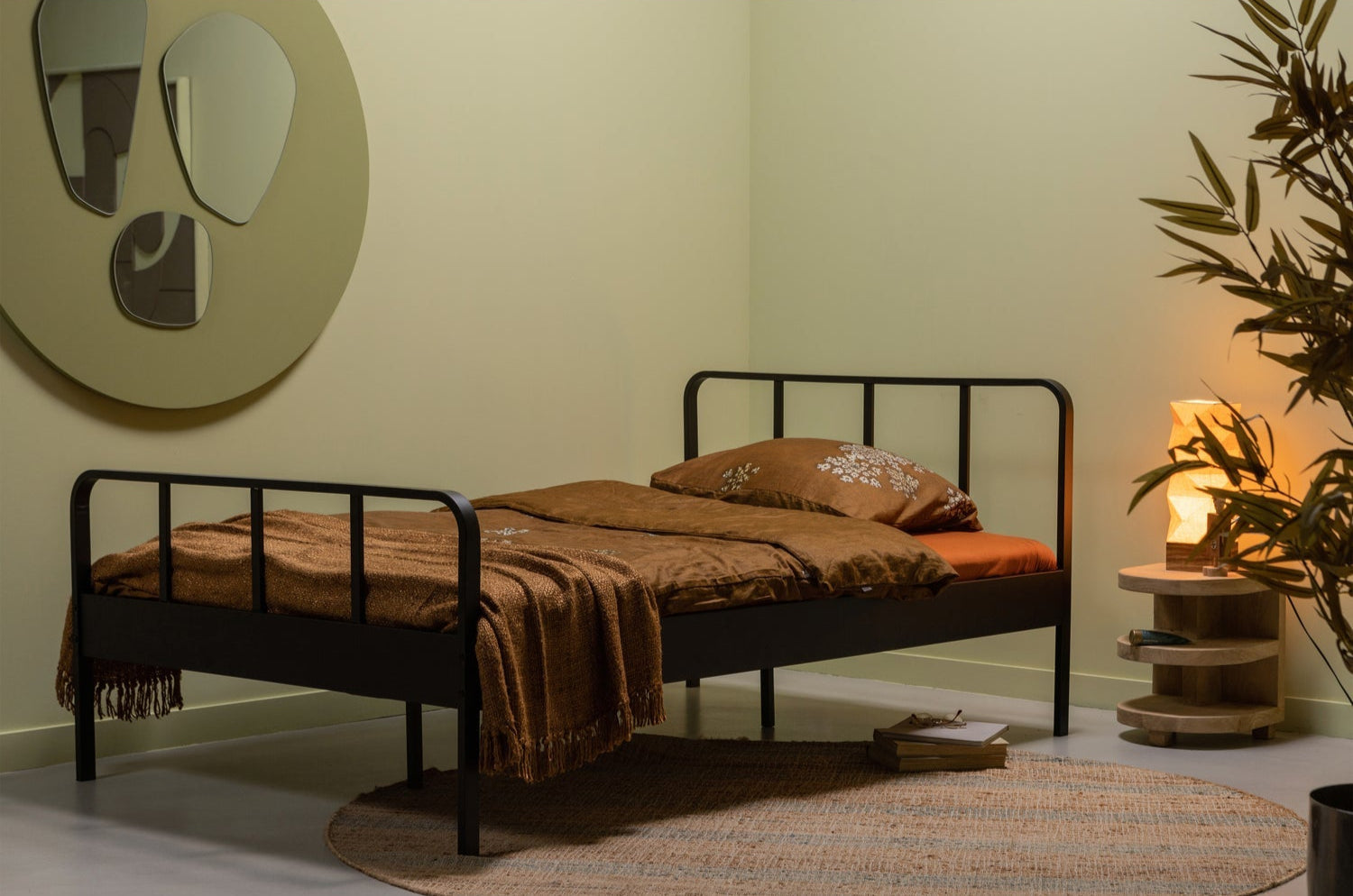 Lampada da tavolo in carta/legno naturale Brett 43x19 cm