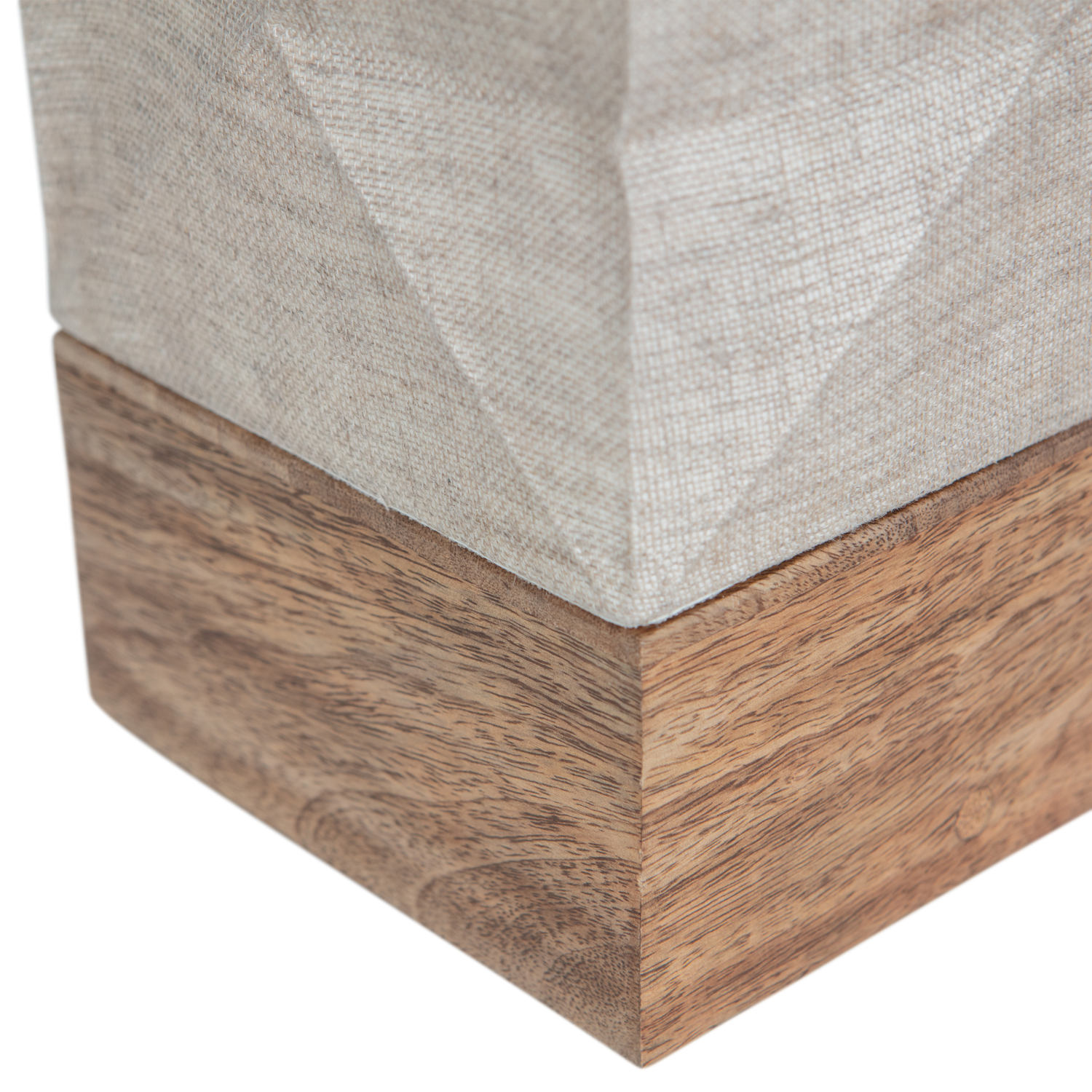 Lampada da tavolo in carta/legno naturale Brett 43x19 cm