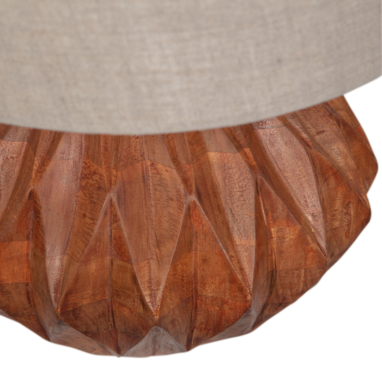 Lampe de table sculptée naturelle Torin 39x30cm