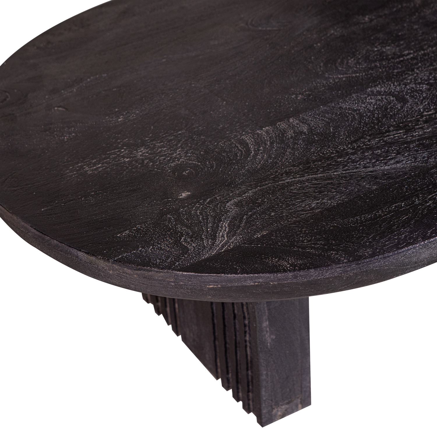 Tavolino in legno di mango nero Steppe 38x110 cm