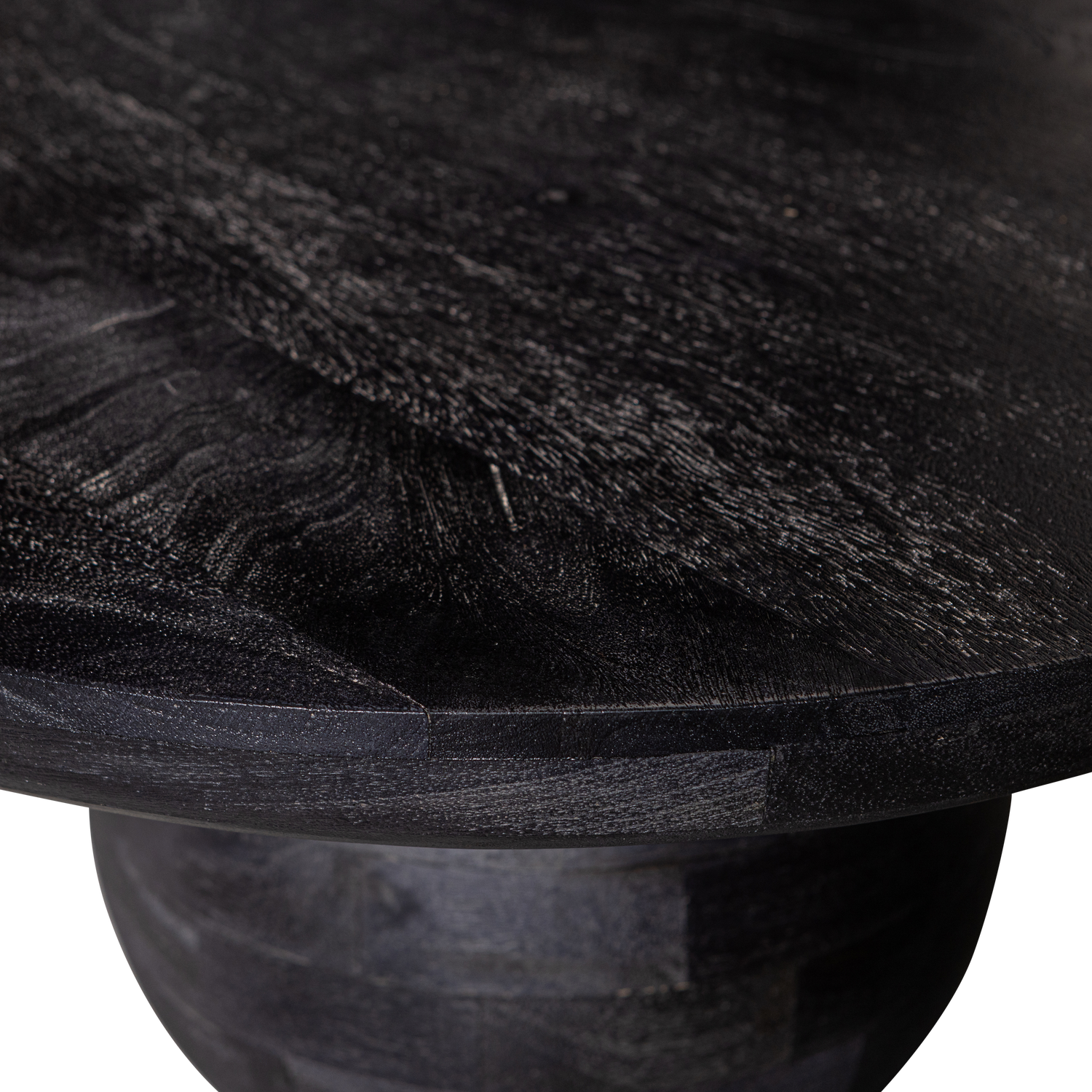 Tavolino in legno di mango nero Steppe 38x110 cm