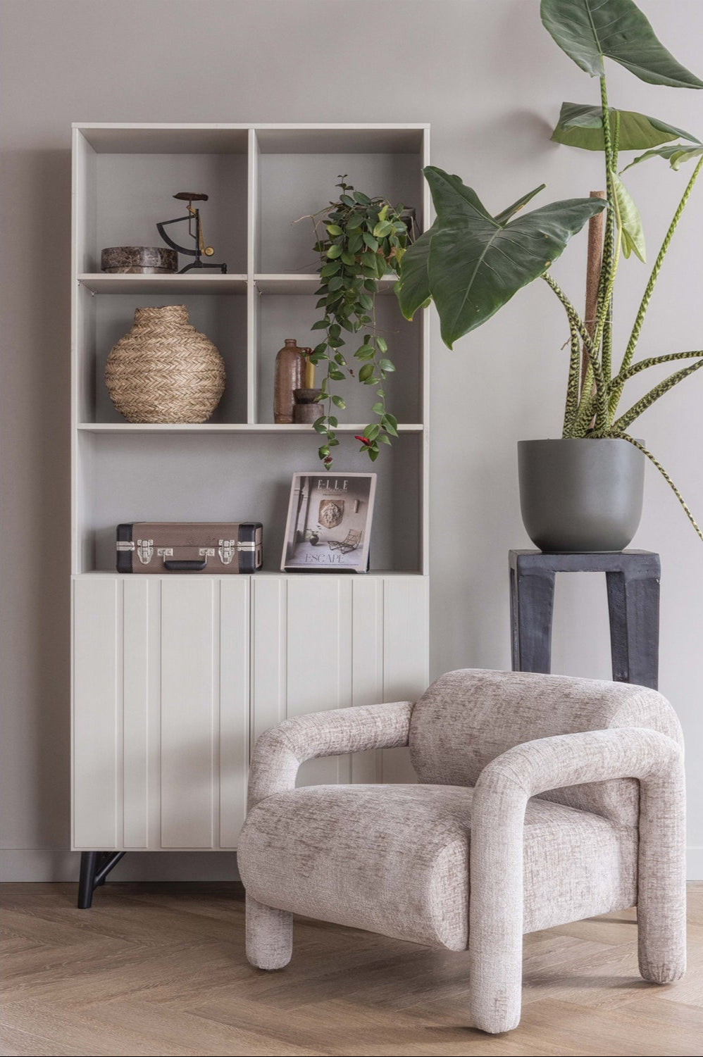 Credenza 2 ante in legno di pino Miller 200x90 cm