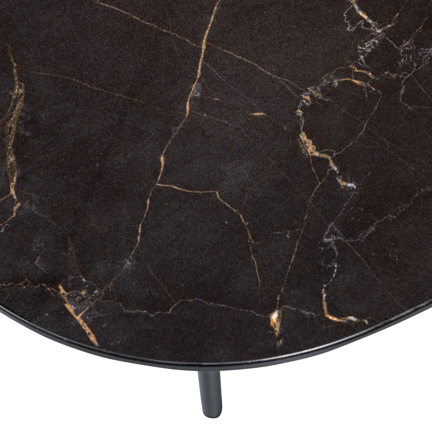 Tavolino effetto marmo nero Vajen