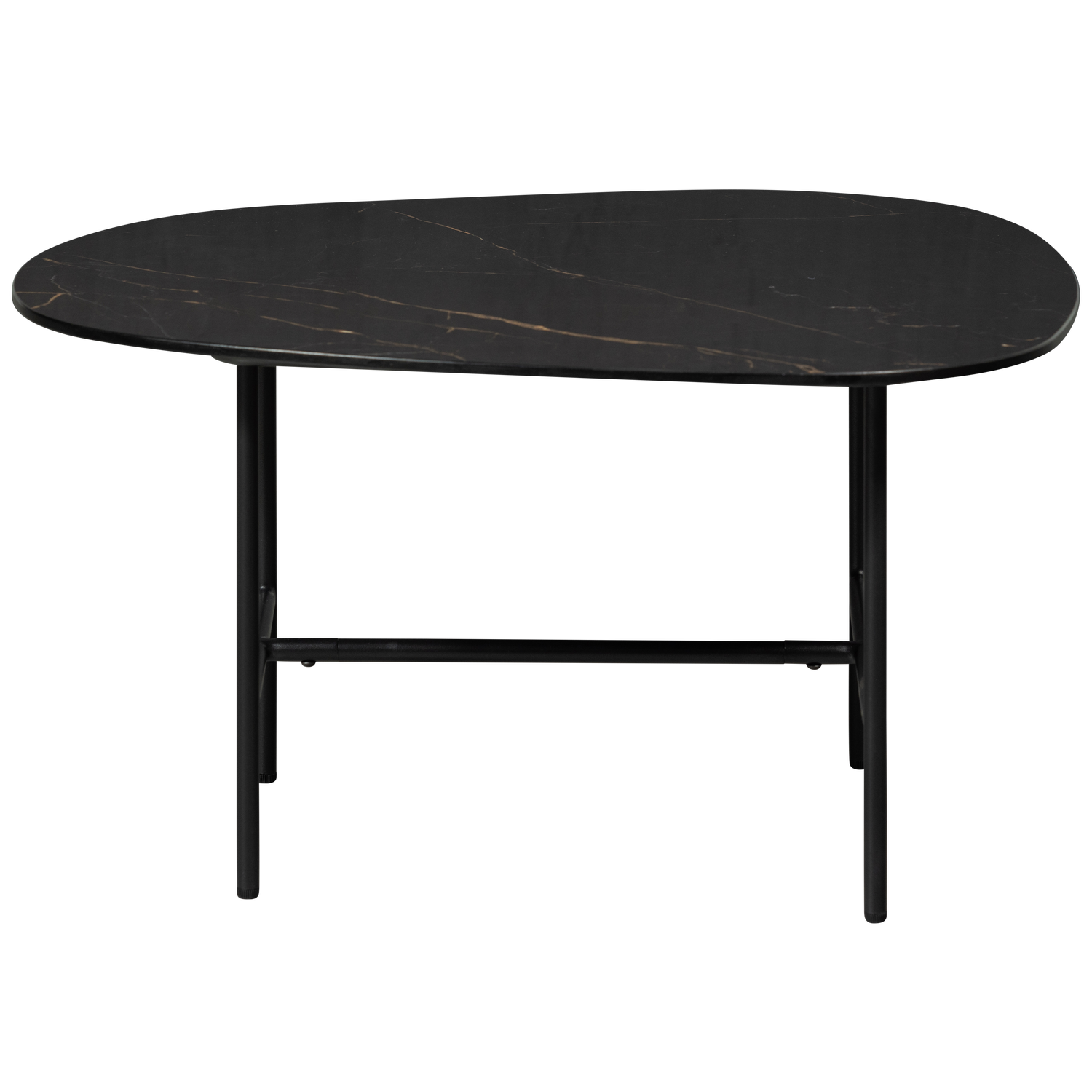Tavolino effetto marmo nero Vajen