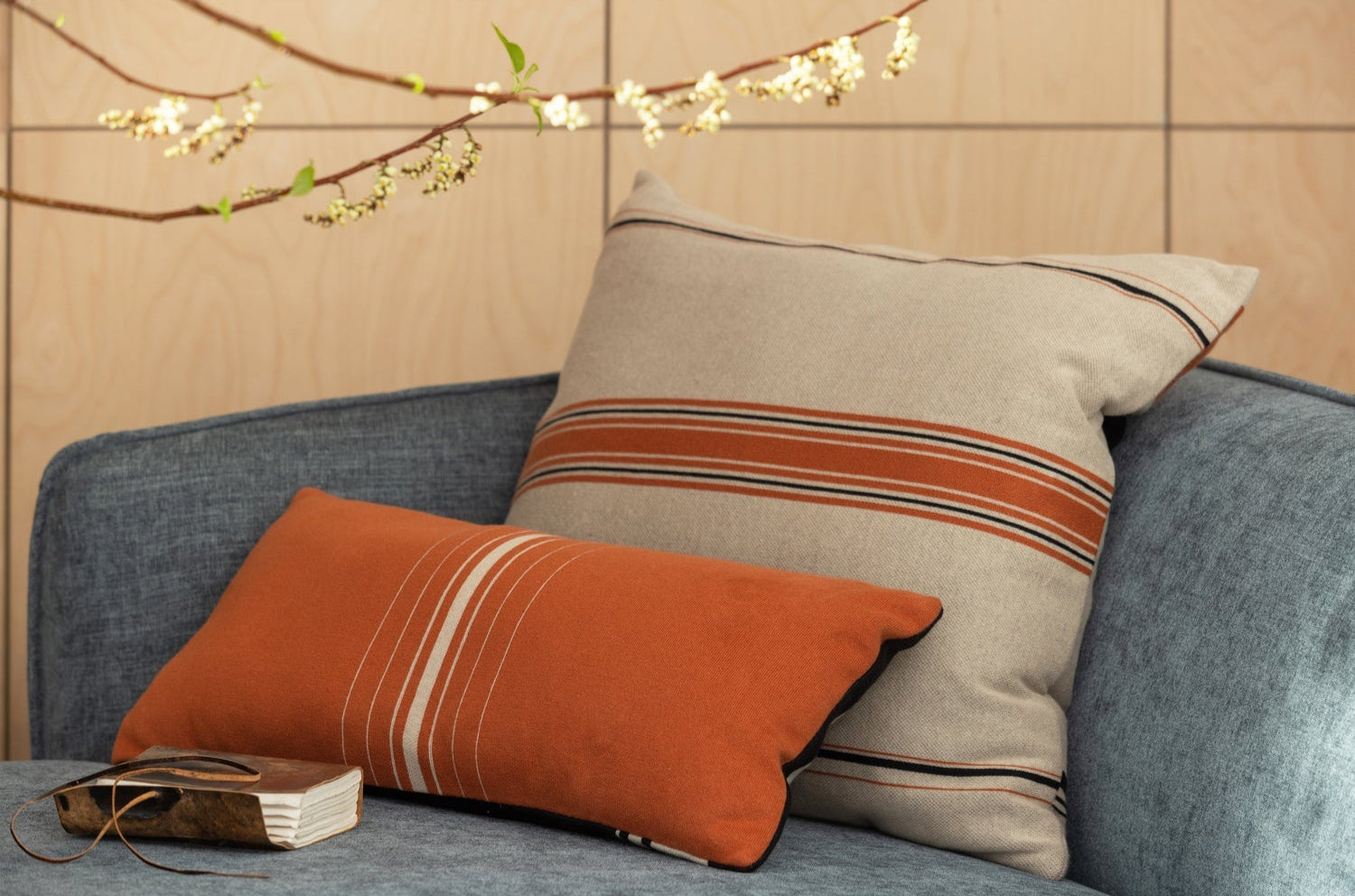 Cuscino a righe Hani 60x60 cm