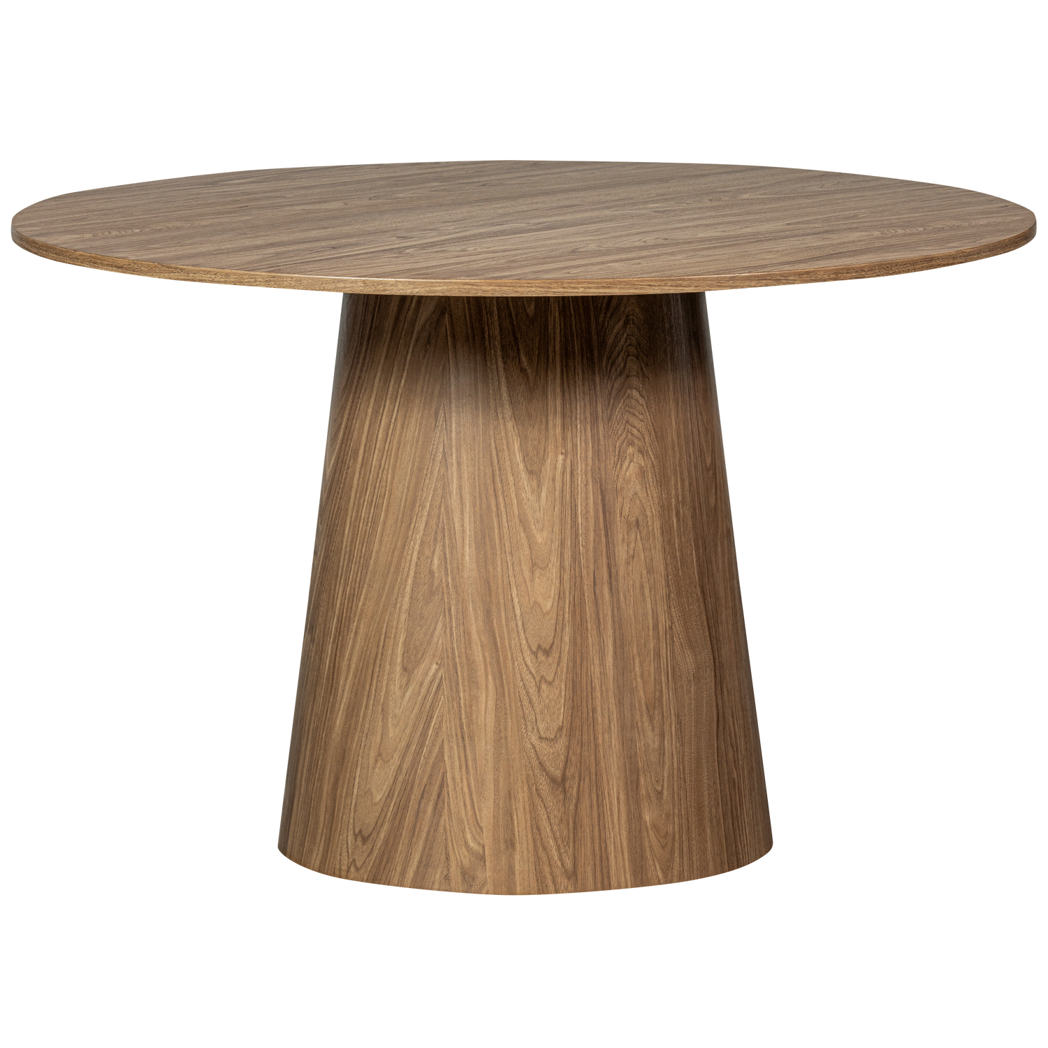 Table à manger ronde en noyer Moon 75x120 cm