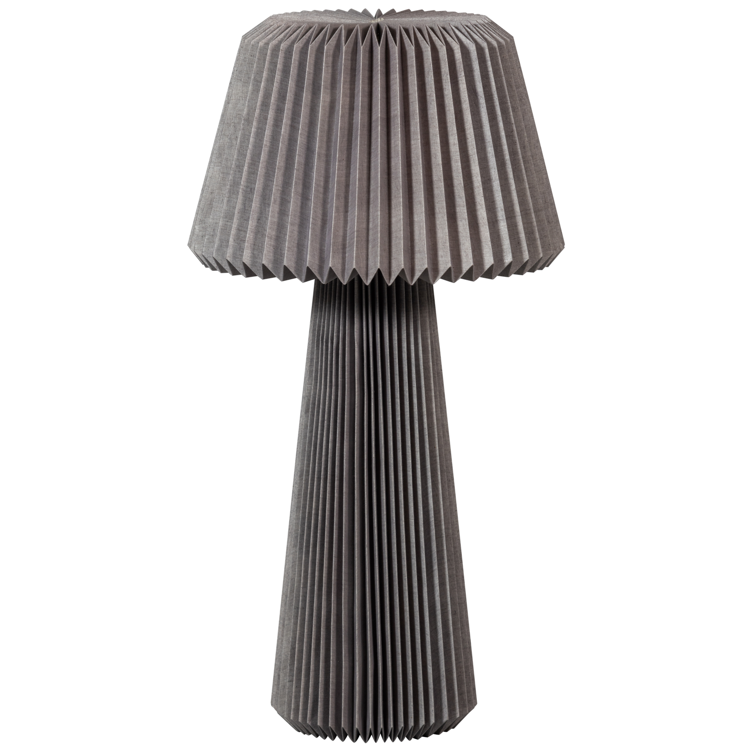 Lampe de sol en papier gris chaud Sami 95x47 cm