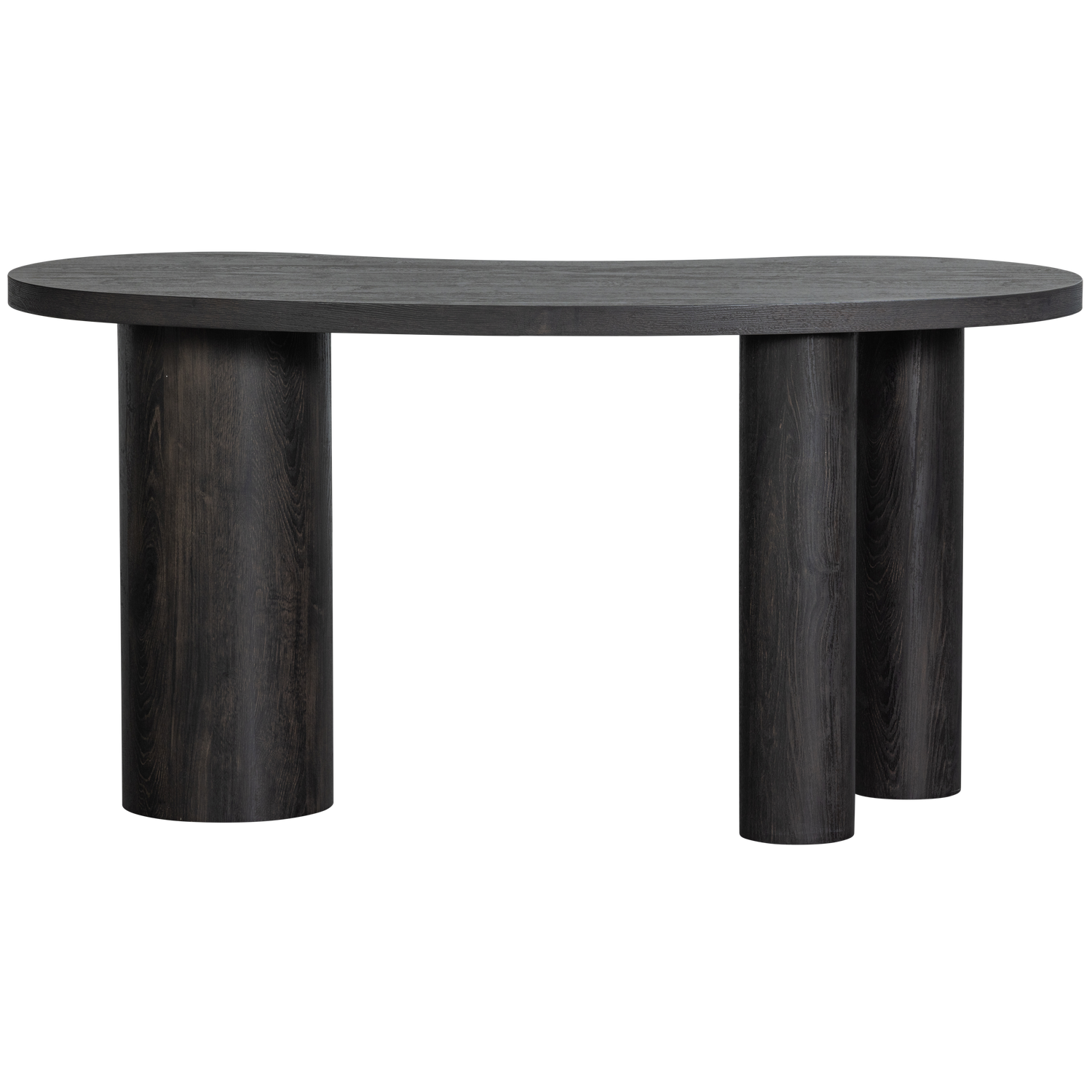 Table basse/bureau organique marron foncé Moon 75x150 cm