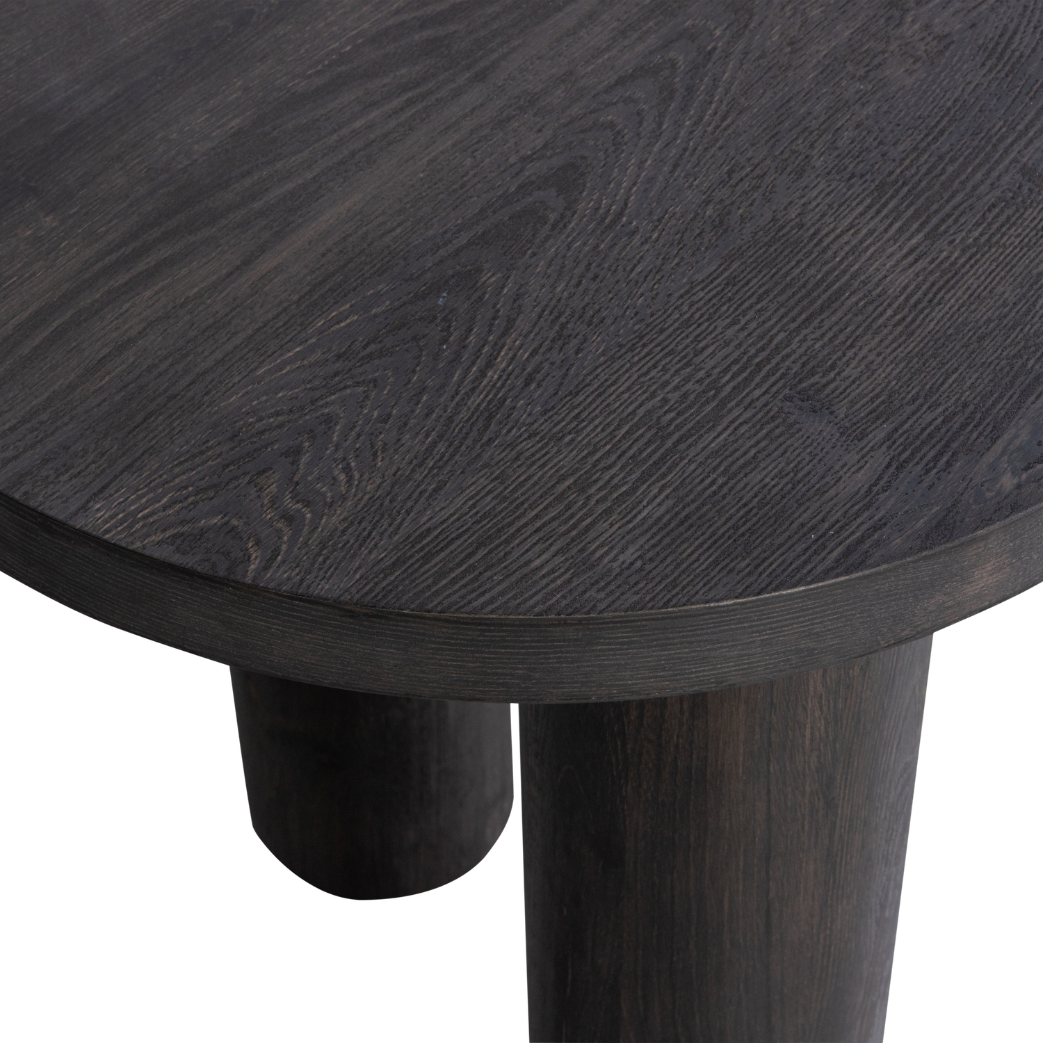 Table basse/bureau organique marron foncé Moon 75x150 cm