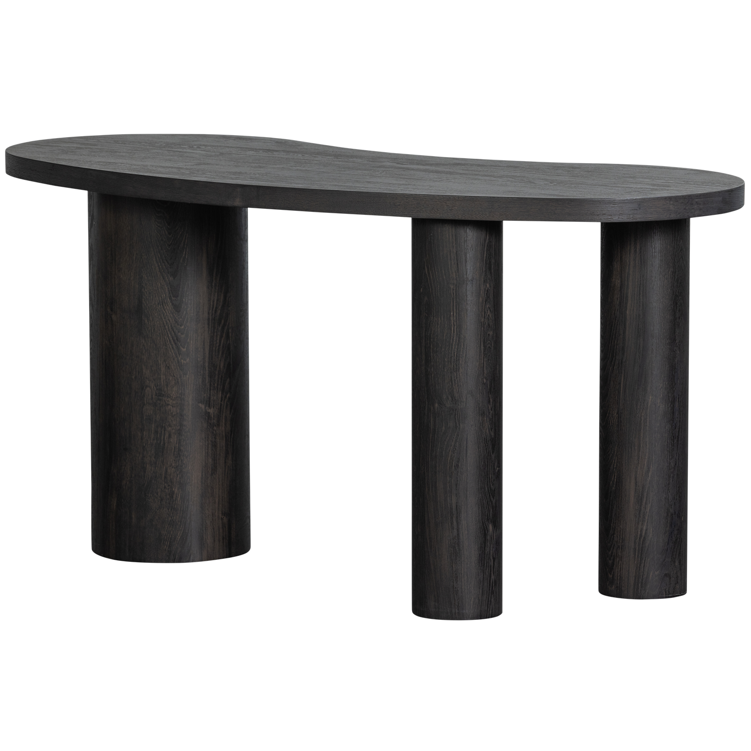 Table basse/bureau organique marron foncé Moon 75x150 cm