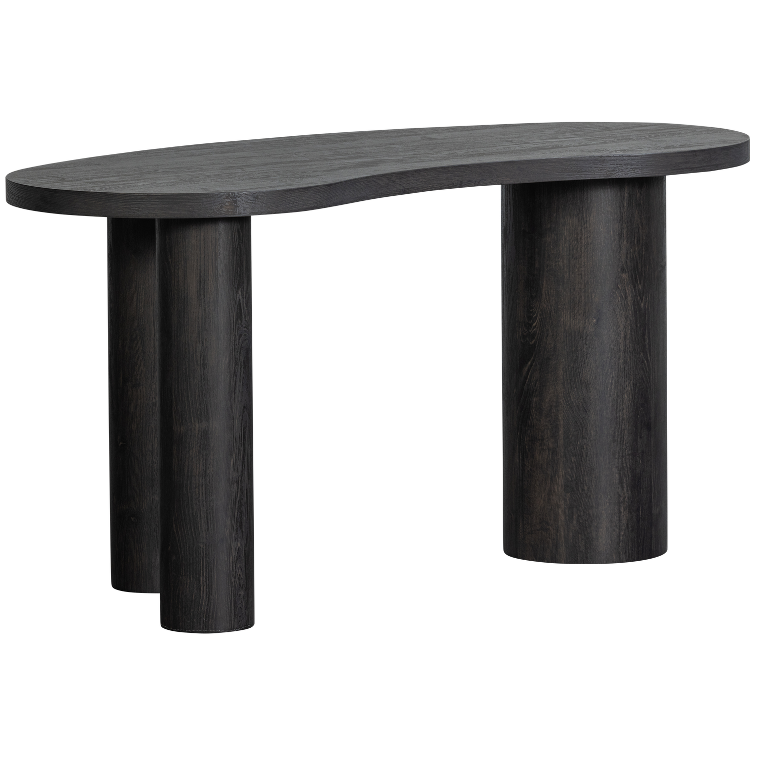Table basse/bureau organique marron foncé Moon 75x150 cm