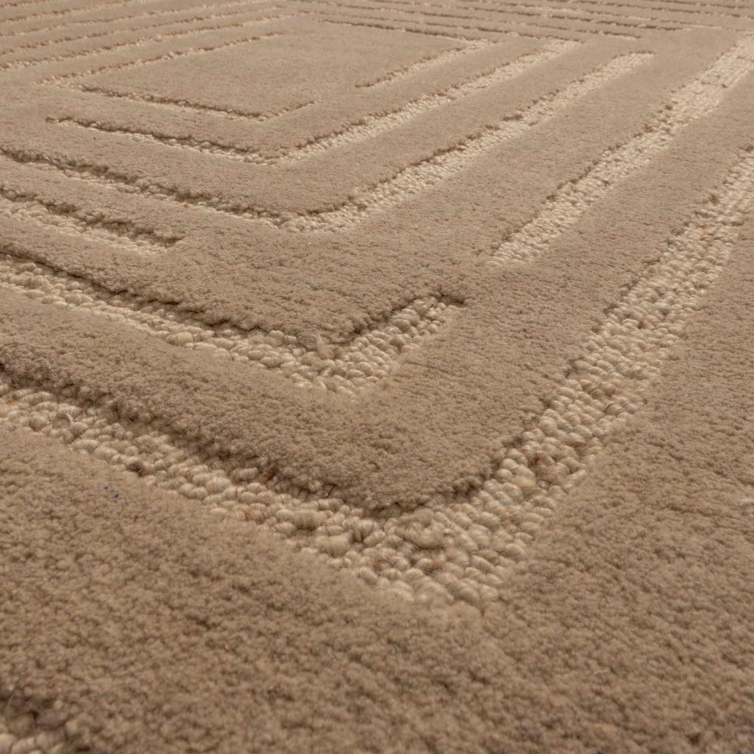 Tapis en laine sable Alicia 170x240cm