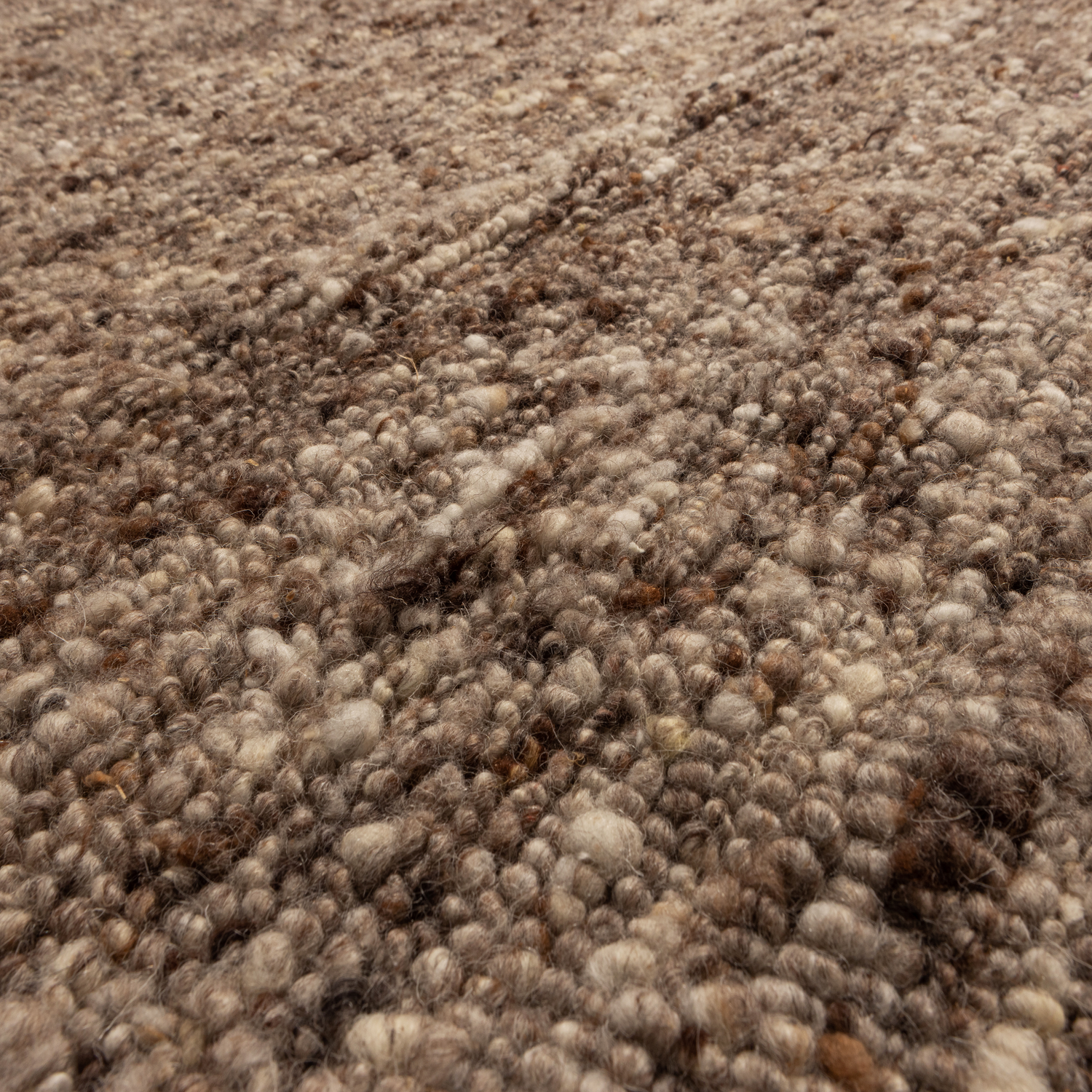 Tappeto marrone melange Efia