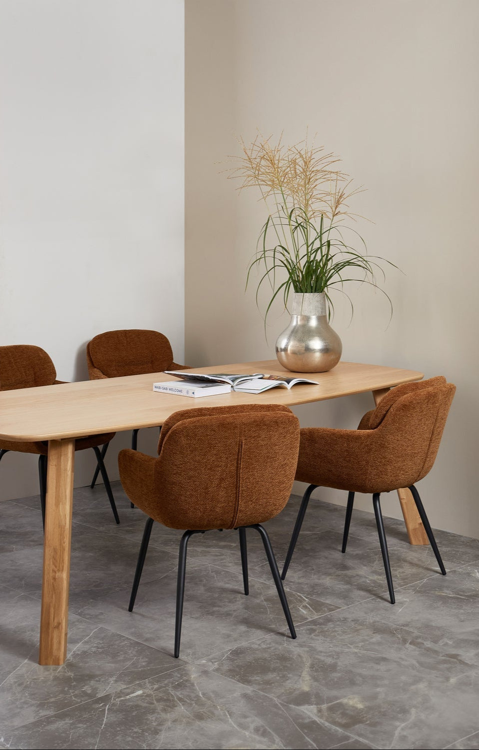Tavolo da pranzo ovale in rovere Tablo 74x220 cm